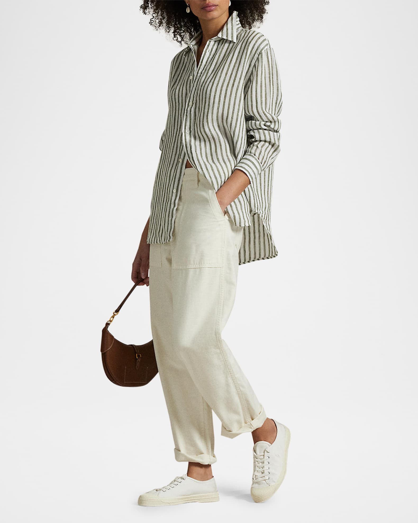 Oversize Fit Linen Shirt 1