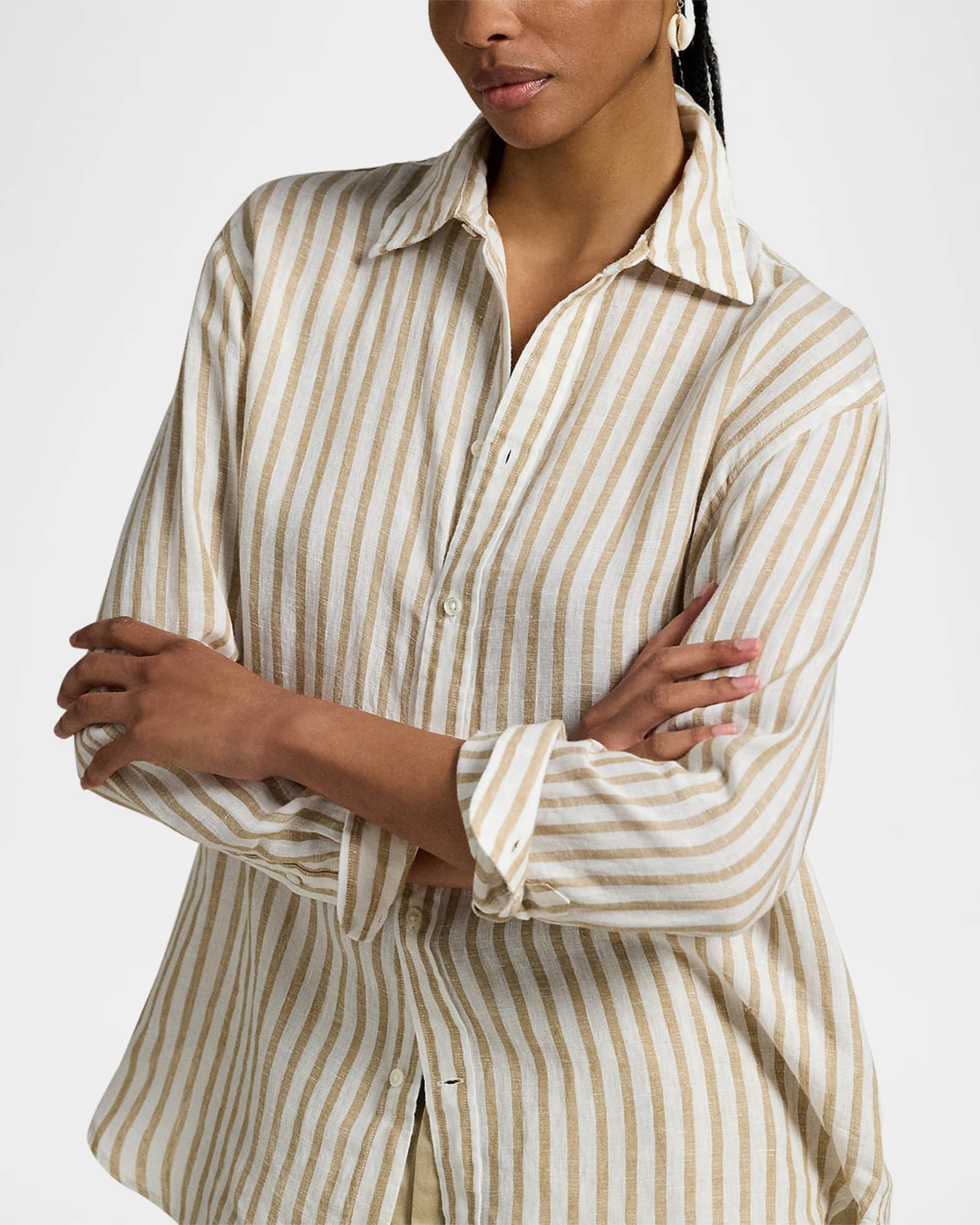POLO RALPH LAUREN | Pastel yellow Women's Linen Shirt | YOOX