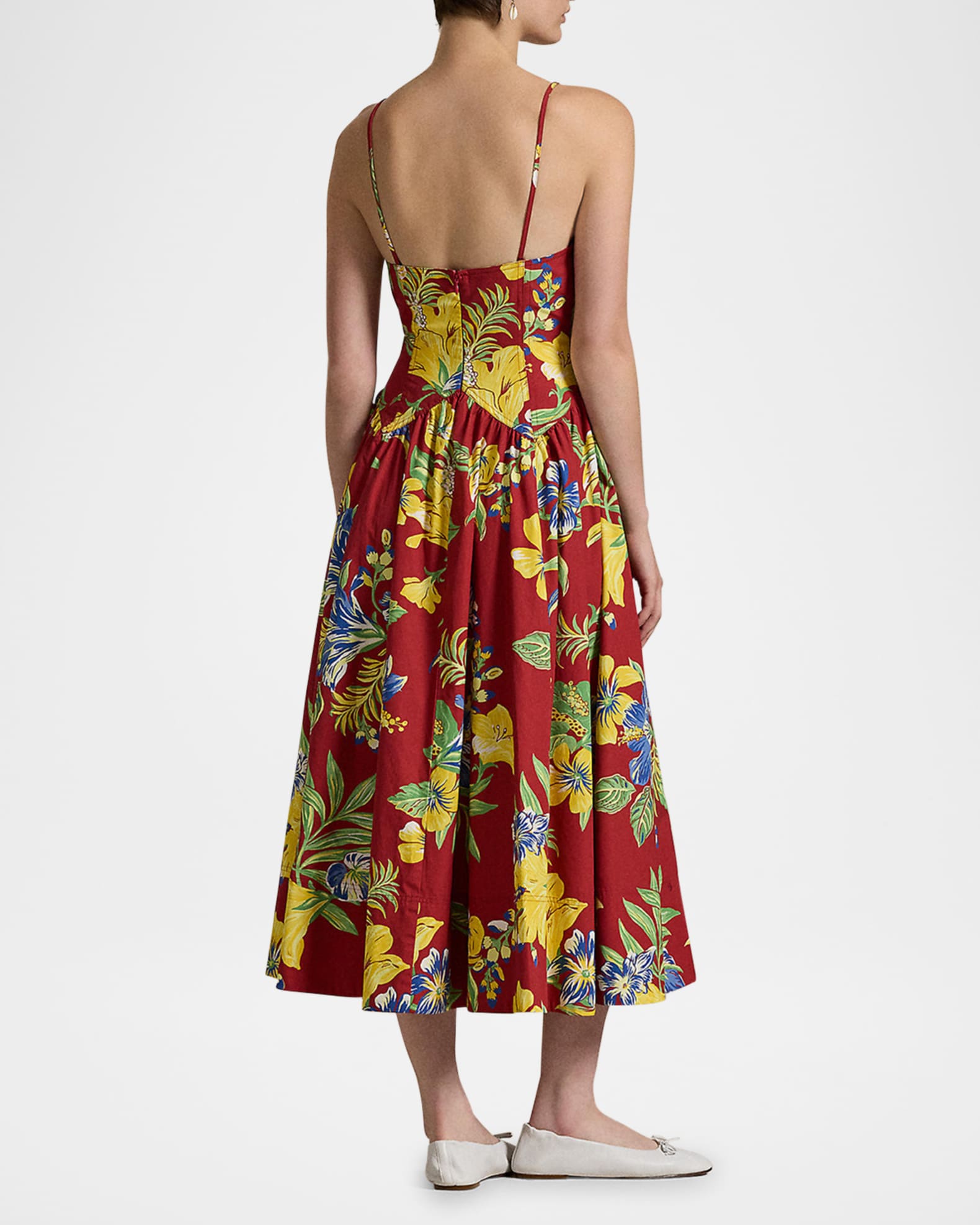 【送料 関税込】POLO RALPH LAUREN Floral cotton midi dress Polo Ralph Lauren Floral cotton midi dress Polo Ralph Lauren