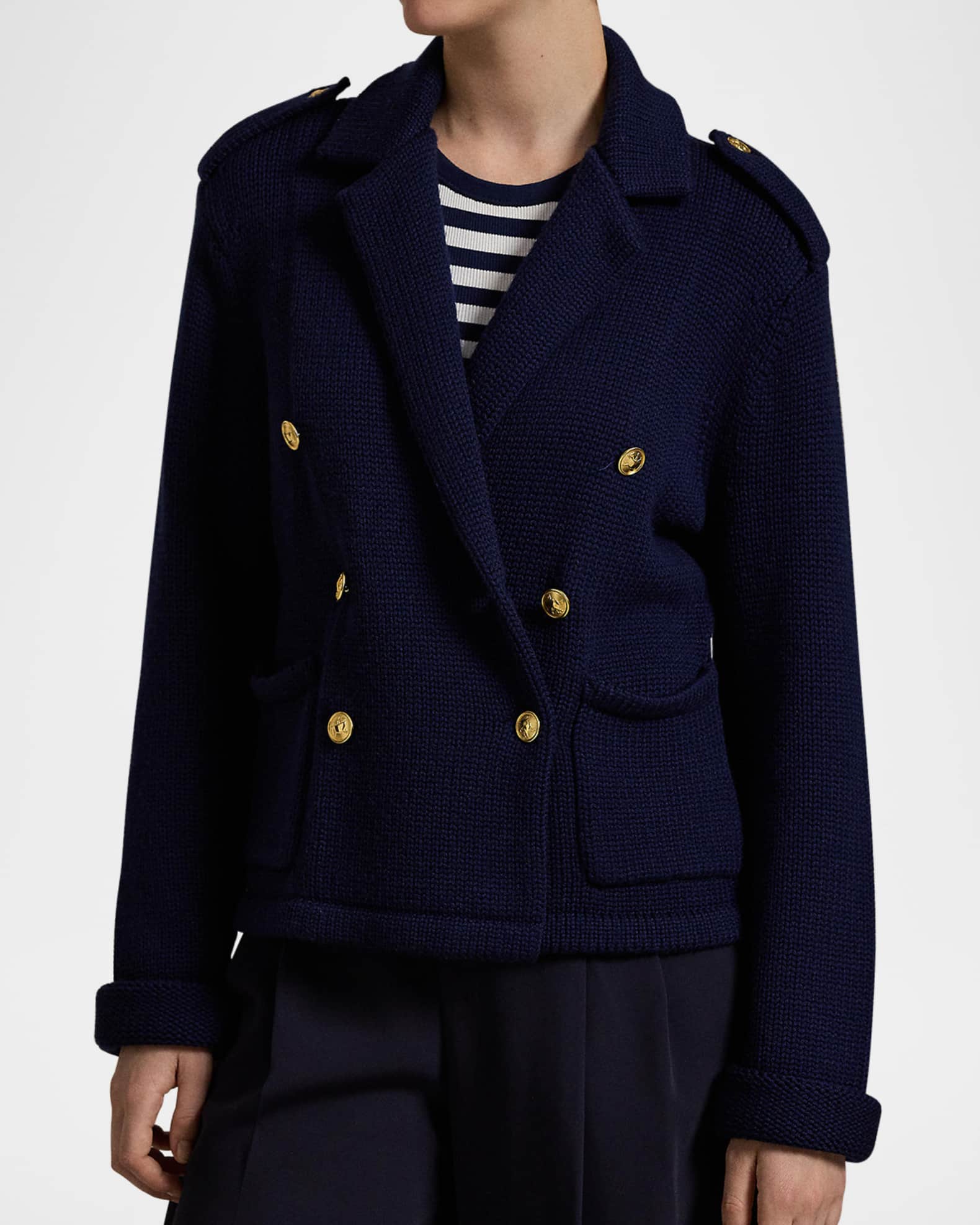 ジャケット POLO RALPH LAUREN Double-breasted wool blazer Polo Ralph Lauren Double-Breasted Wool-Blend Blazer | Saks
