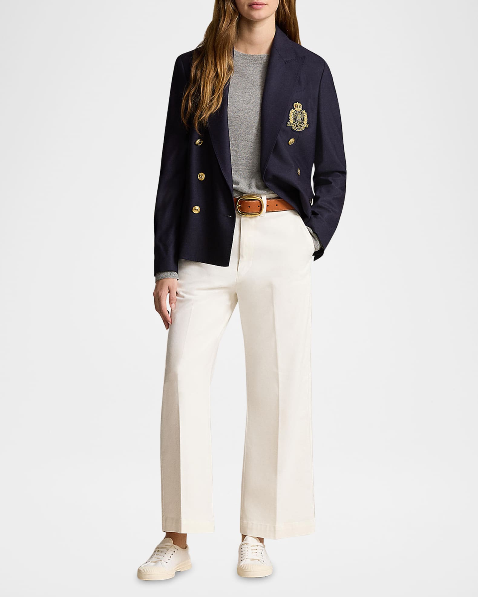 Chino Wide-Leg Pants
