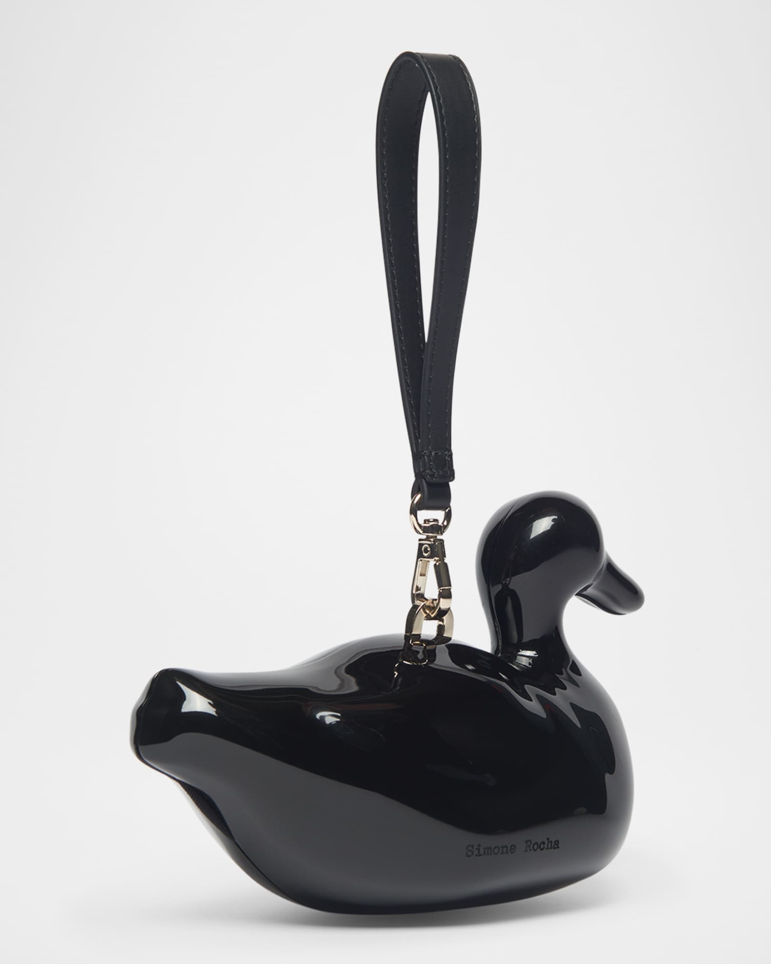 Simone Rocha Duck Patent Leather Wristlet | Neiman Marcus