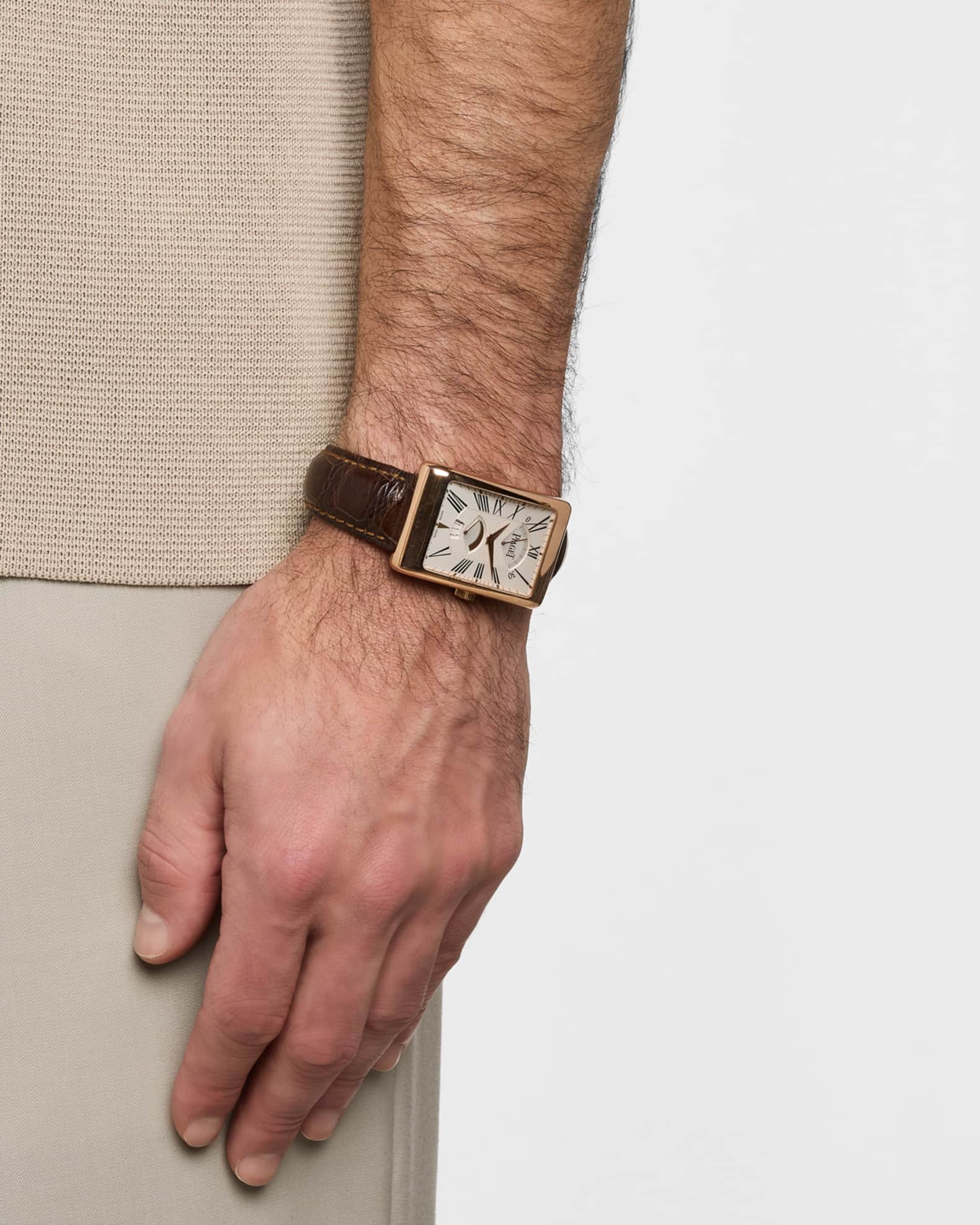 Piaget 18K Rose Gold Rectangle A L Ancienne 31mm Vintage 2000s Watch 1