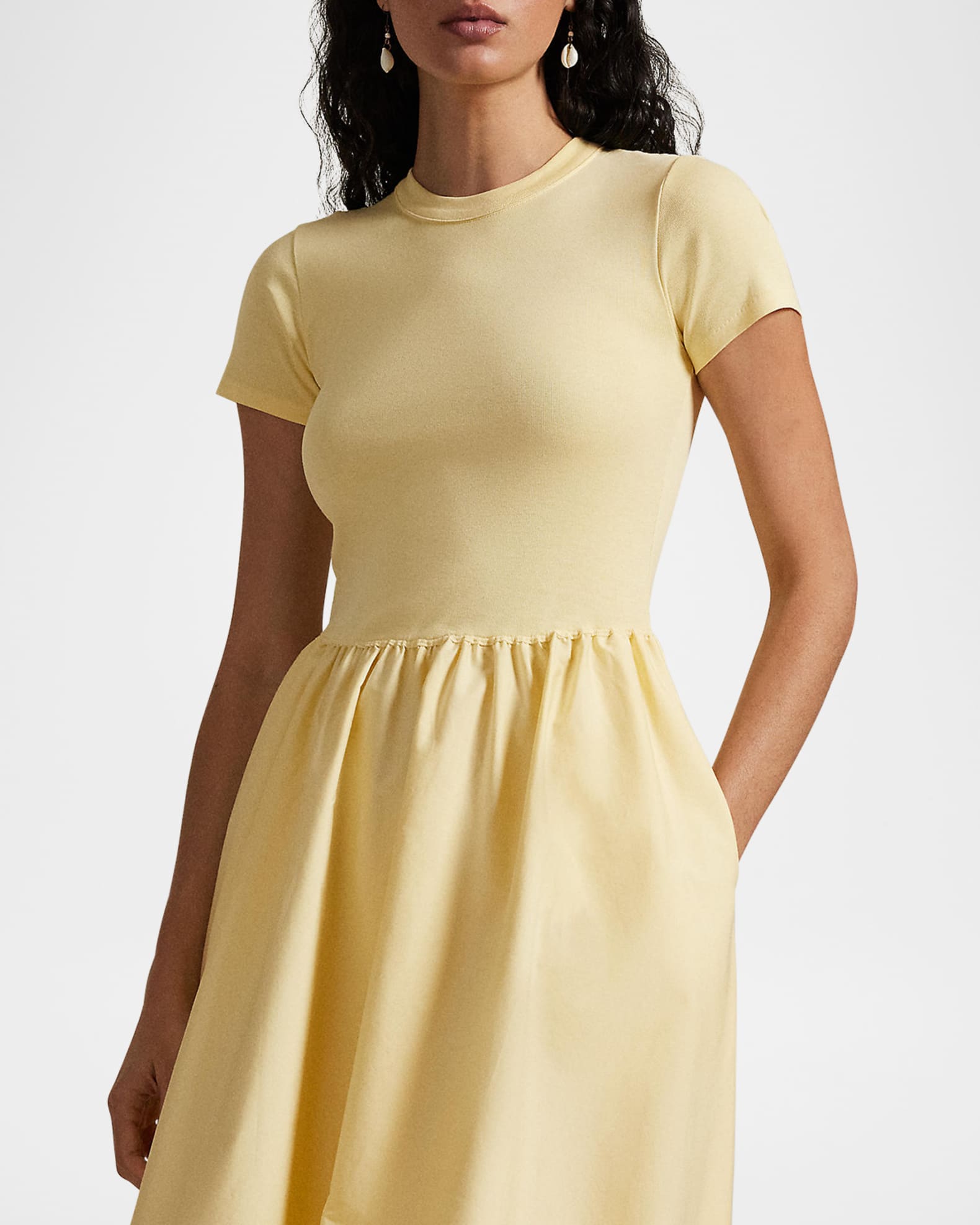 Ralph Lauren★Cotton Short-Sleeve Dress Cotton Short-Sleeve Dress