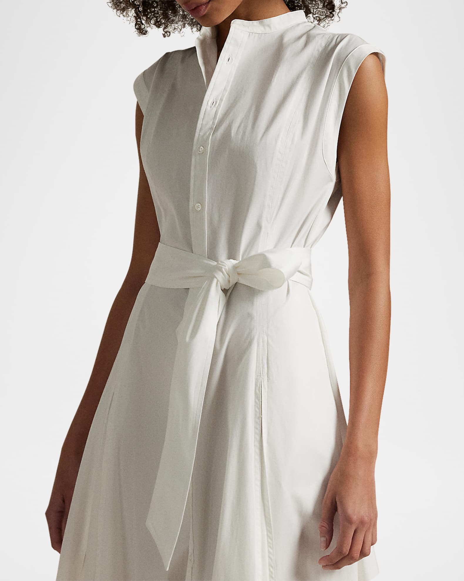 【新作入荷!!】  Lauren Ralph Polo Belted Dress A-Line Sleeveless Cotton その他