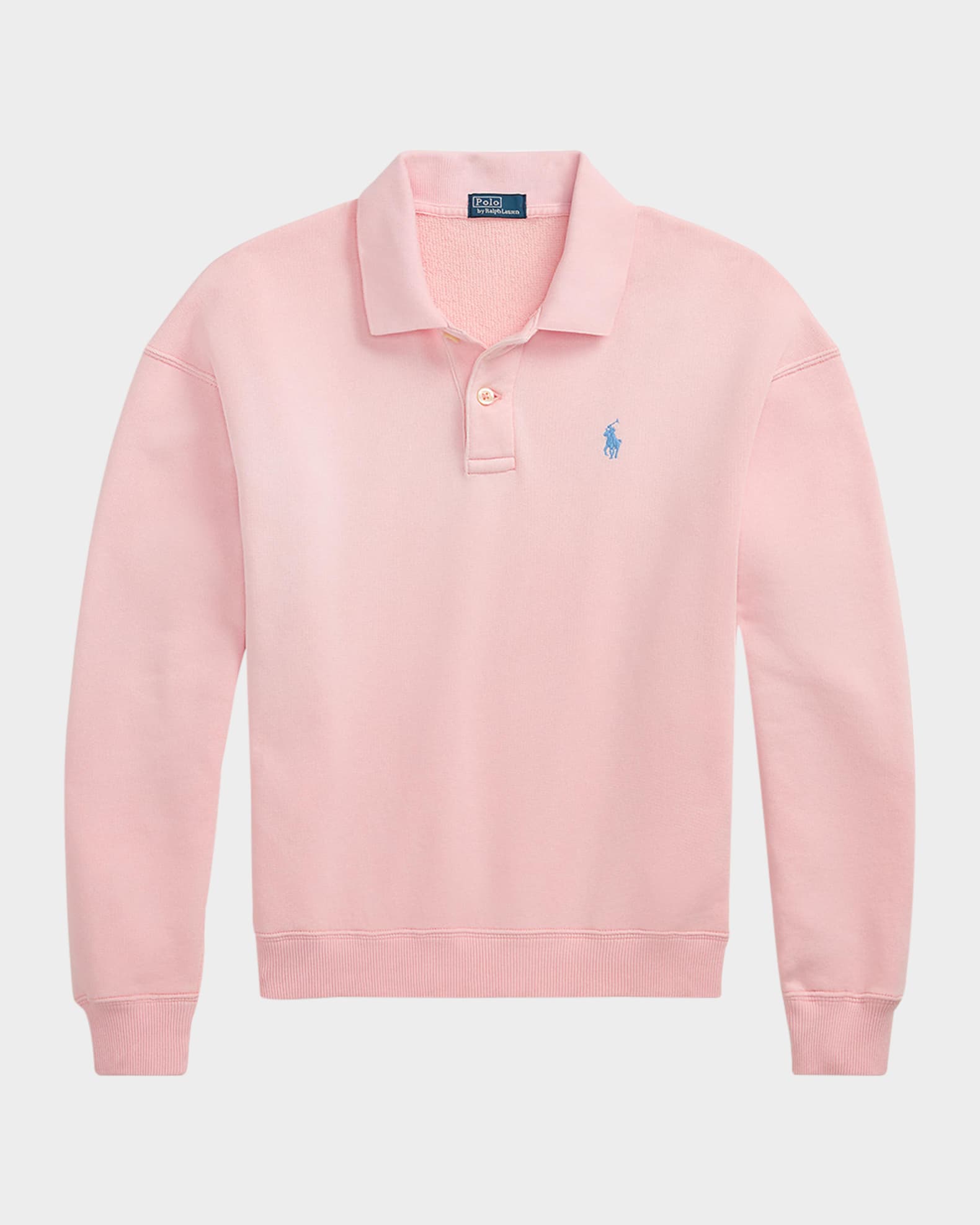 Lightweight Fleece Long-Sleeve Polo 0
