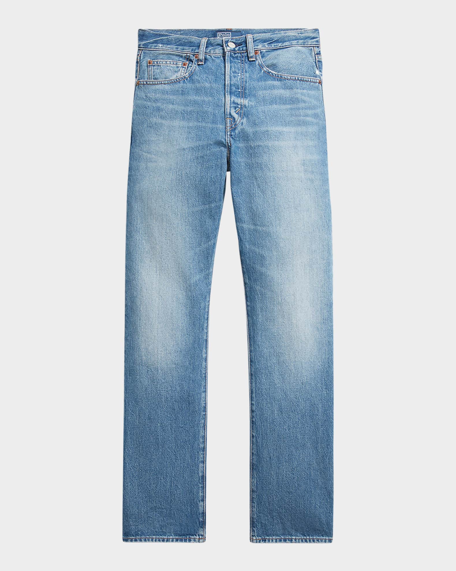 High-Rise Relaxed Straight Jeans 0