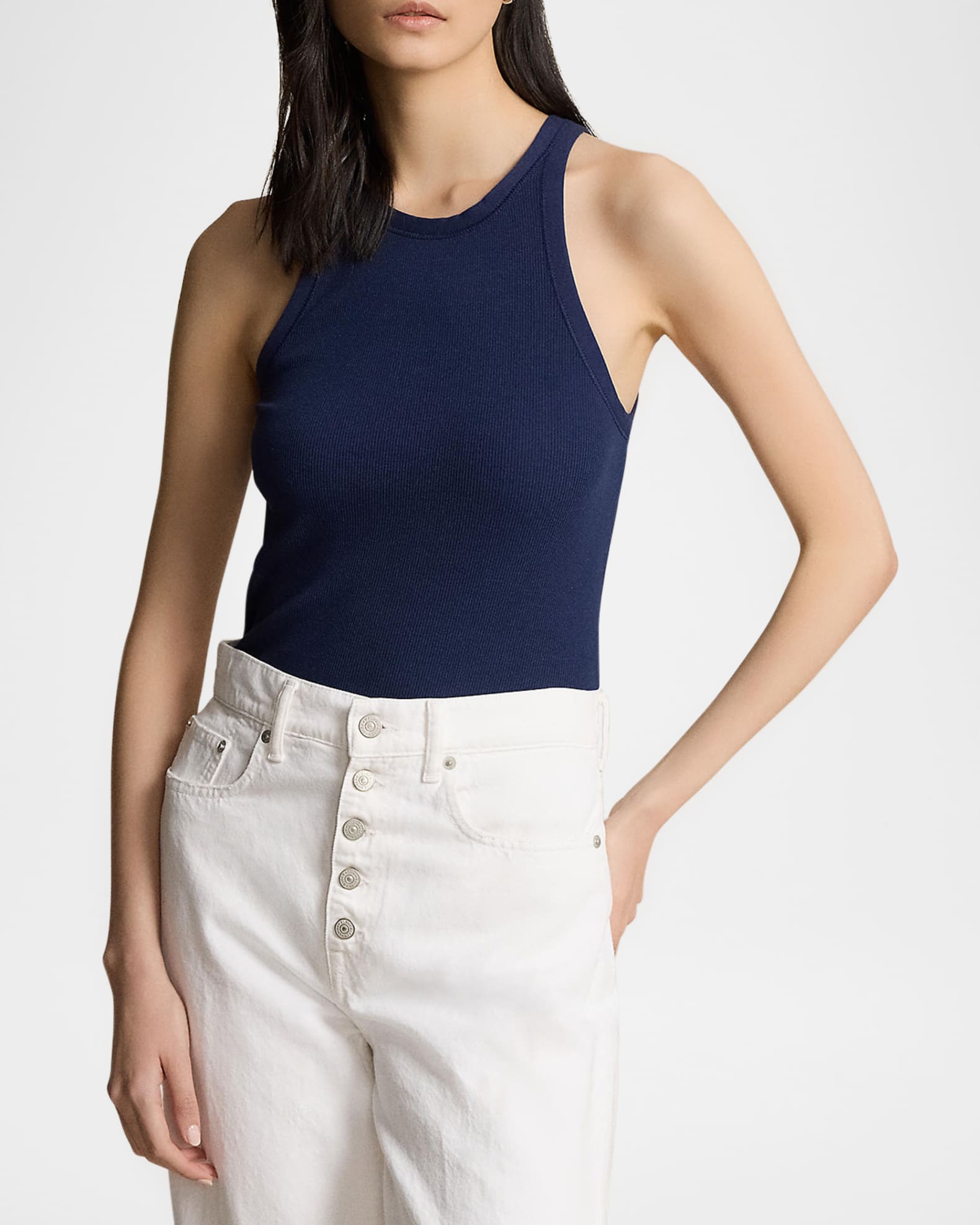 Ribbed Cotton Tank Top