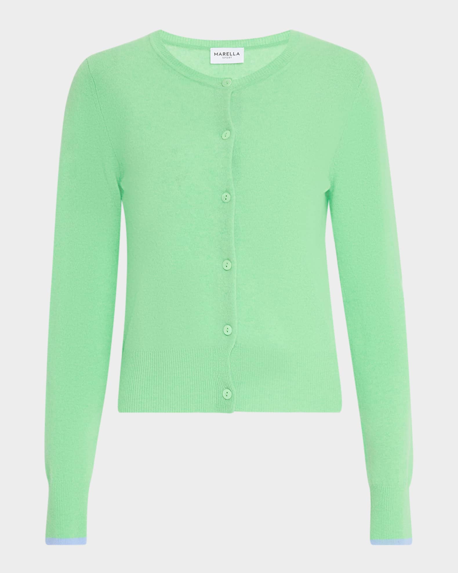 Orlanda1 Crewneck Wool-Cashmere Cardigan 0