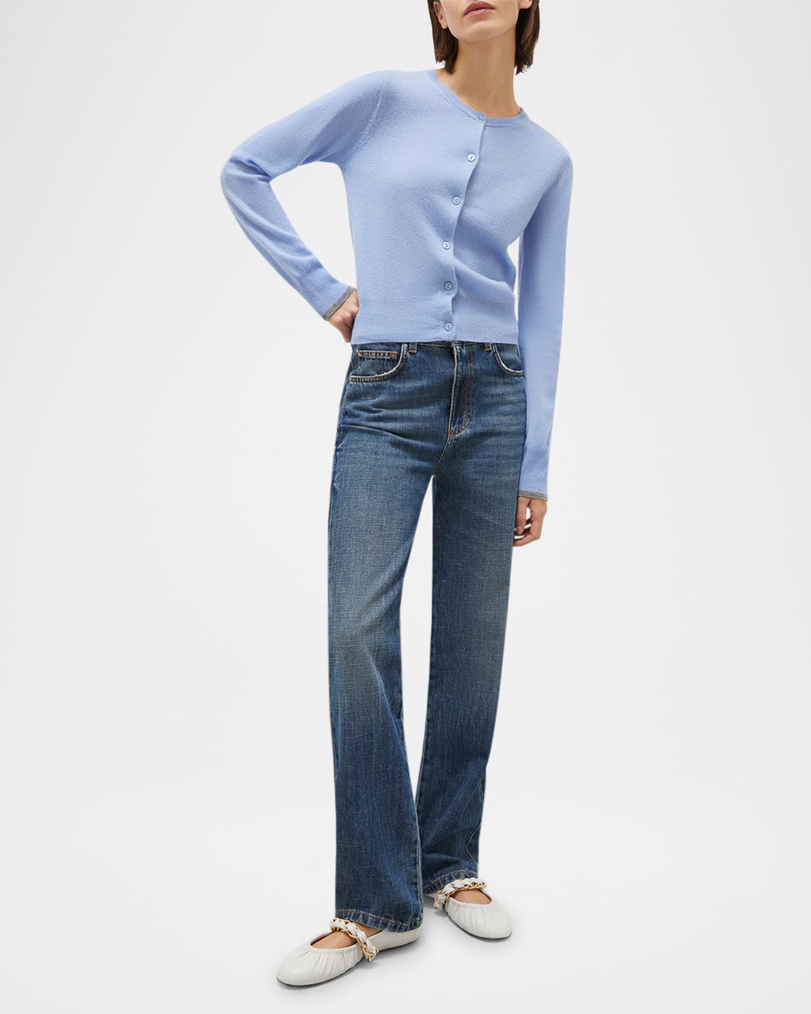 Orlanda Wool-Cashmere Cardigan  1