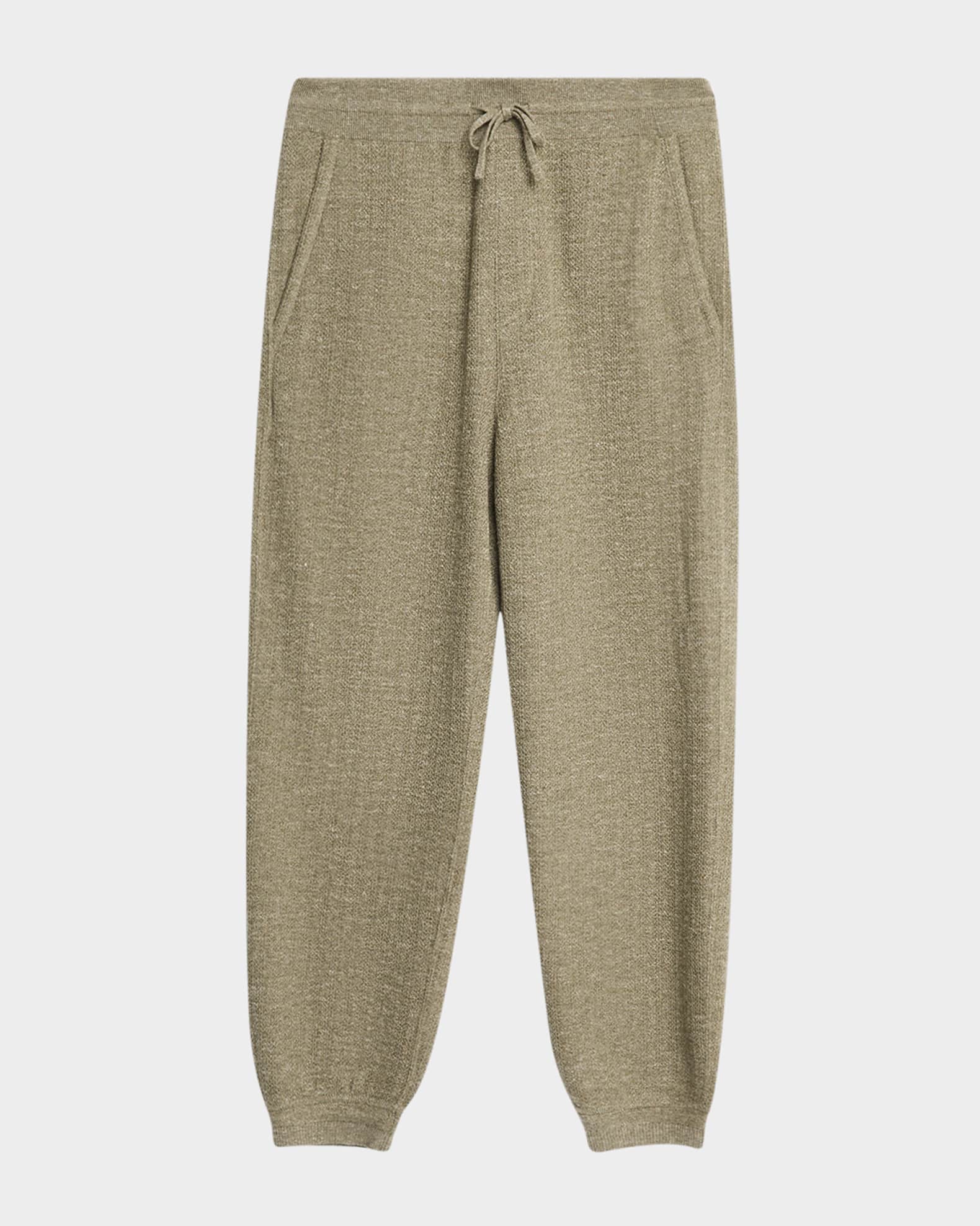 Loro Piana Men's Cellina Mouline Relaxed-Fit Drawstring