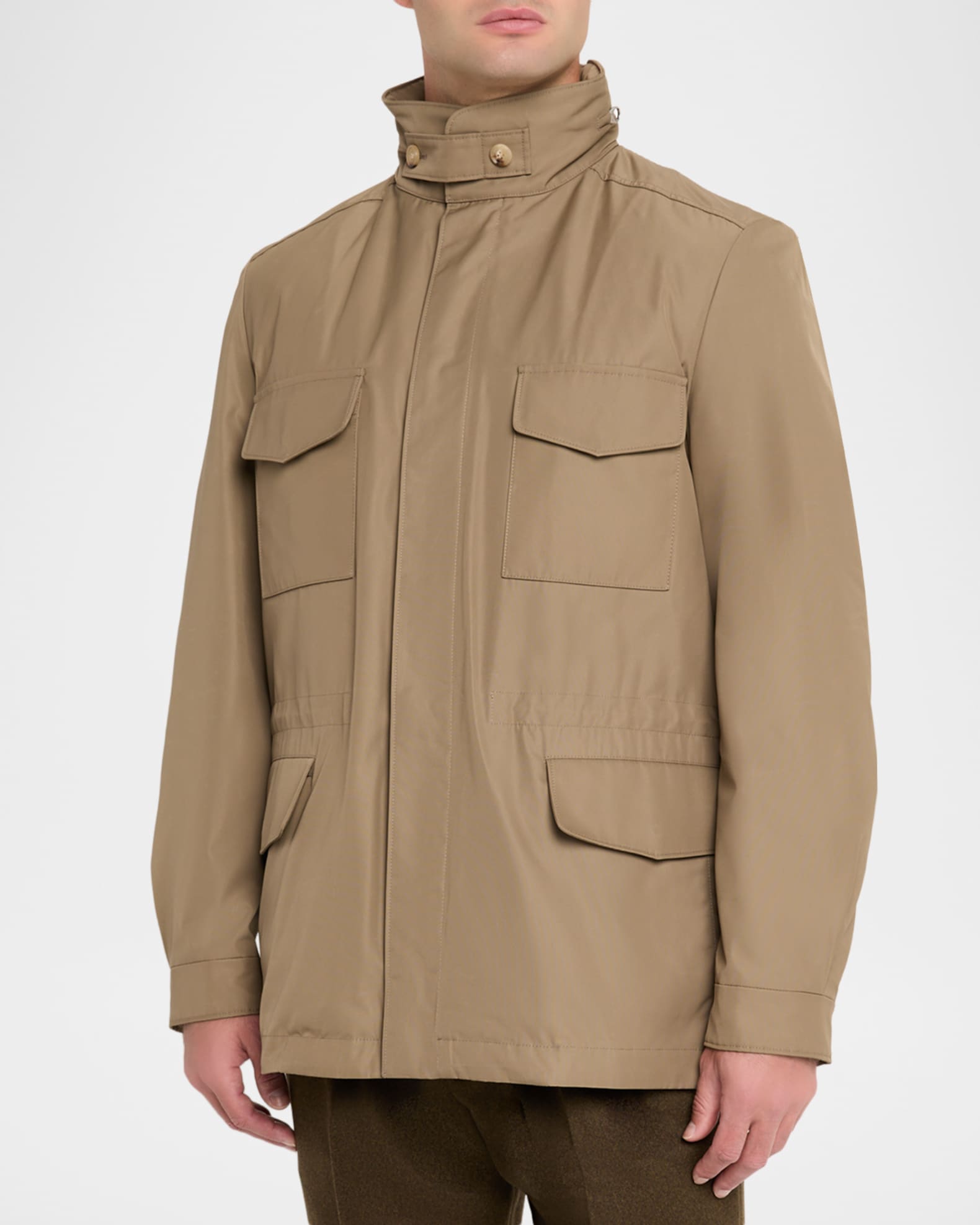 【Sakado Express 】Beams loro piana JKT Loro Piana Men's Traveler Field Jacket with Stowaway Hood | Neiman