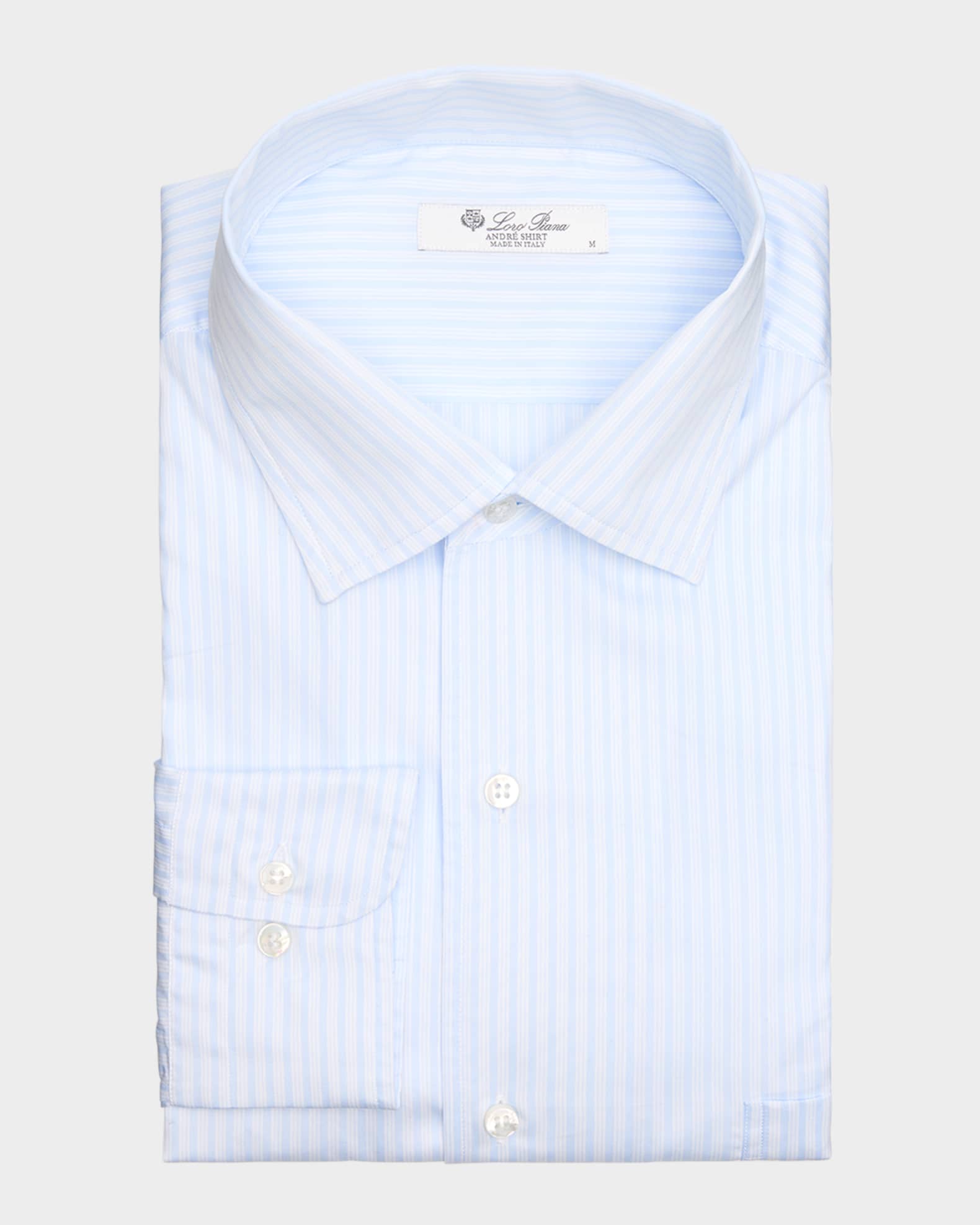 Men's Andre Summer Striped Cotton Shirt 0