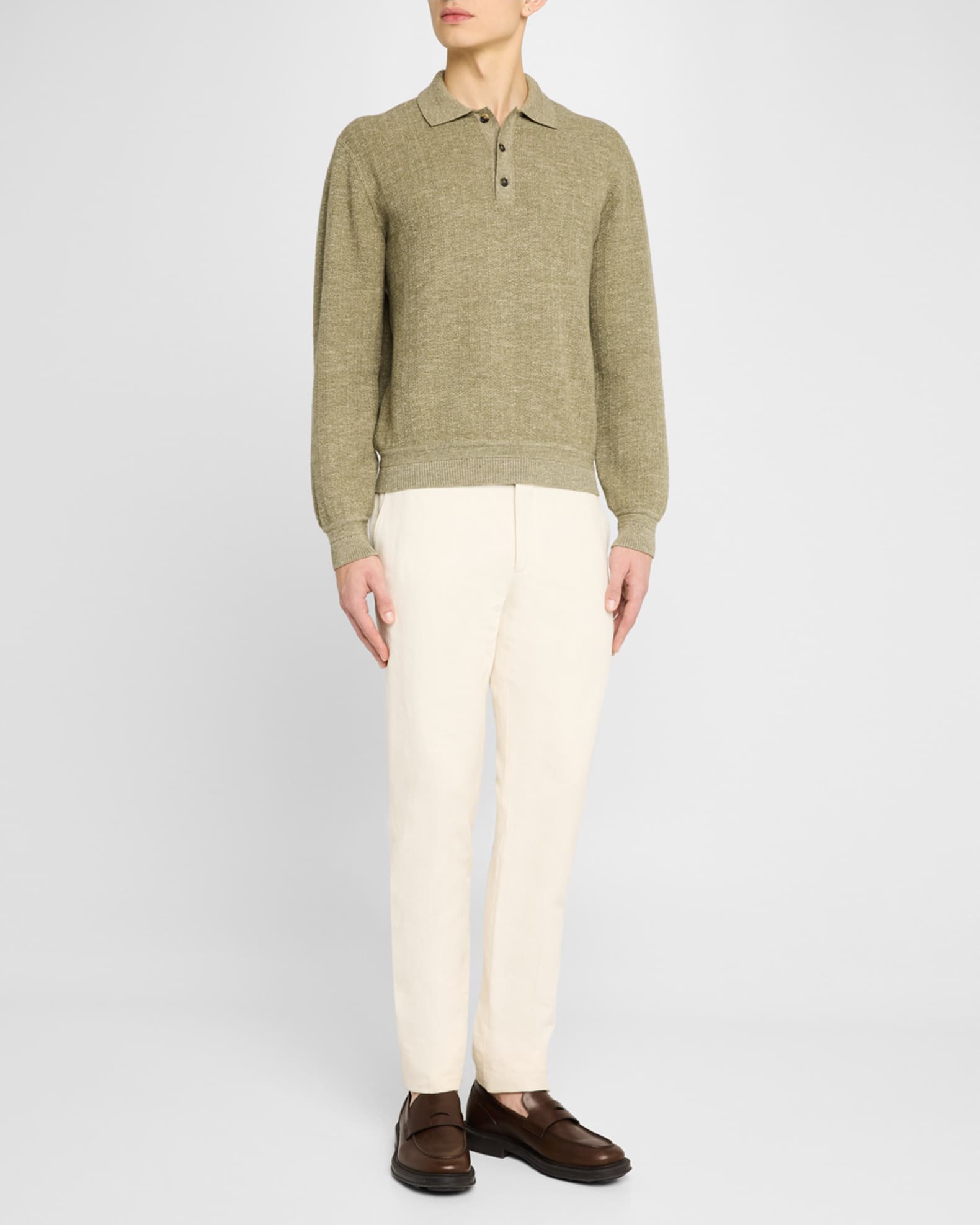 Men's Cellina Mouline Polo Sweater 1