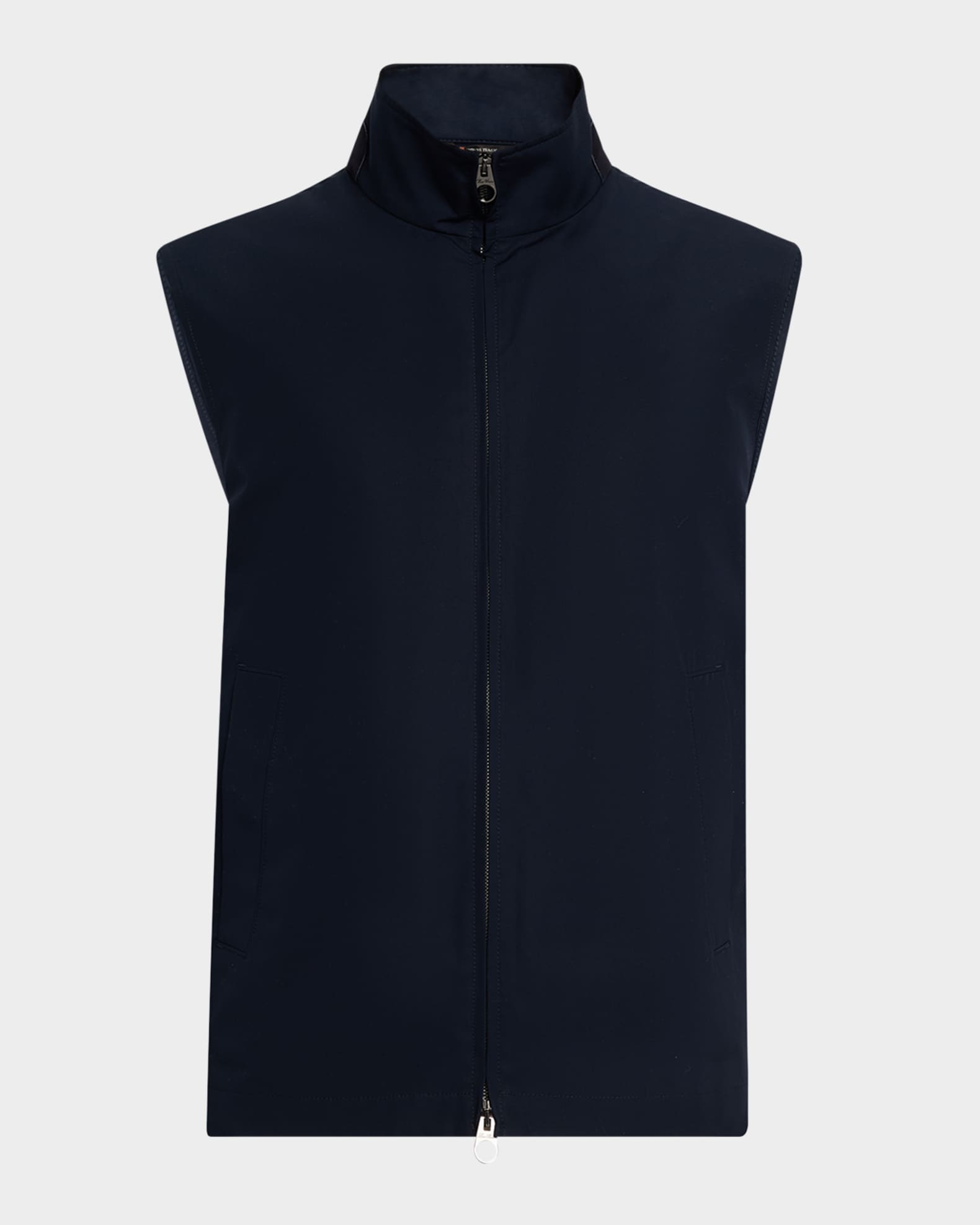 Men's Landon Full-Zip Cotton Satin Vest 0