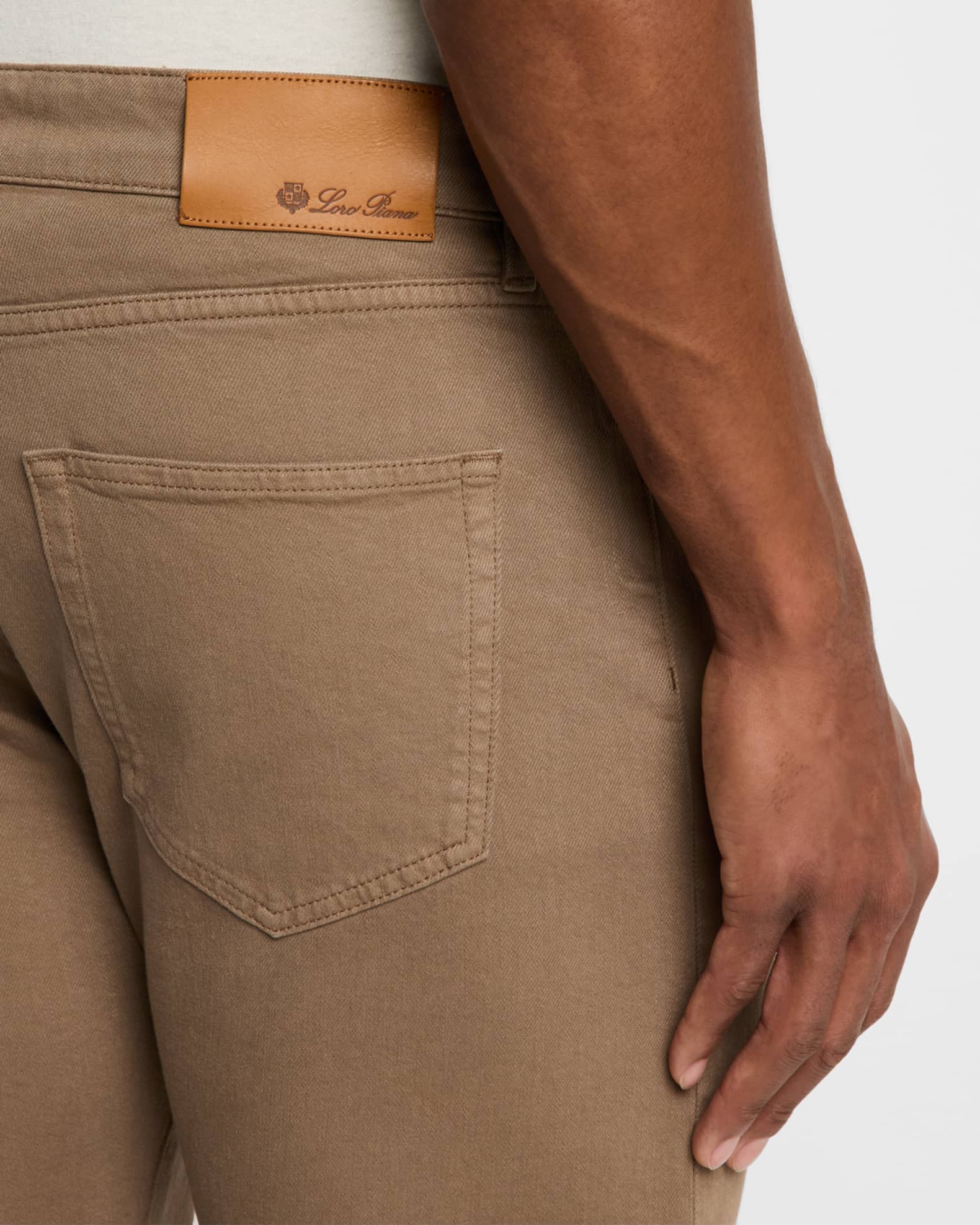 Loro Piana Men's Quarona Denim Five-Pocket Pants | Neiman Marcus