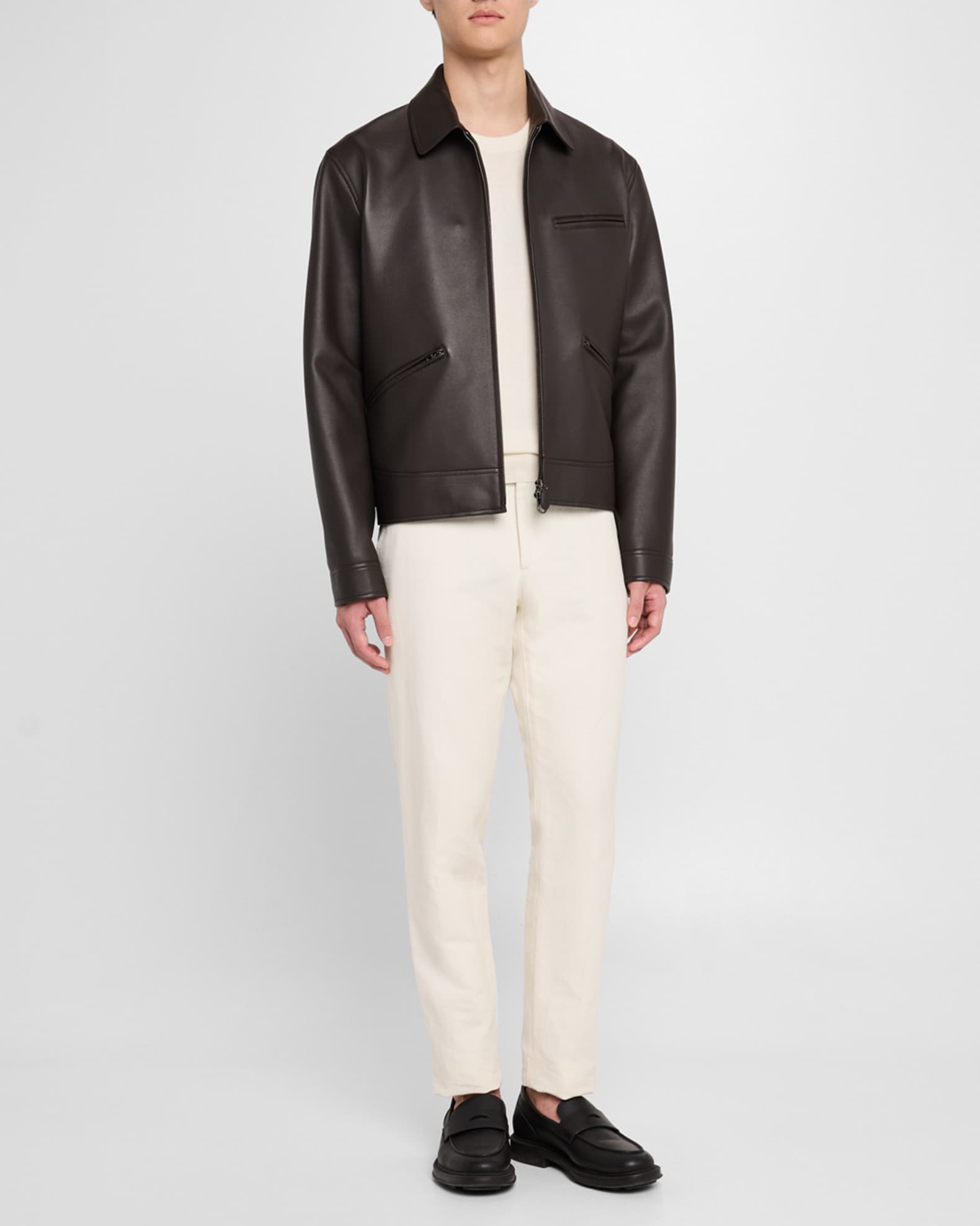 Men's Gail Calfskin Full-Zip Blouson 1