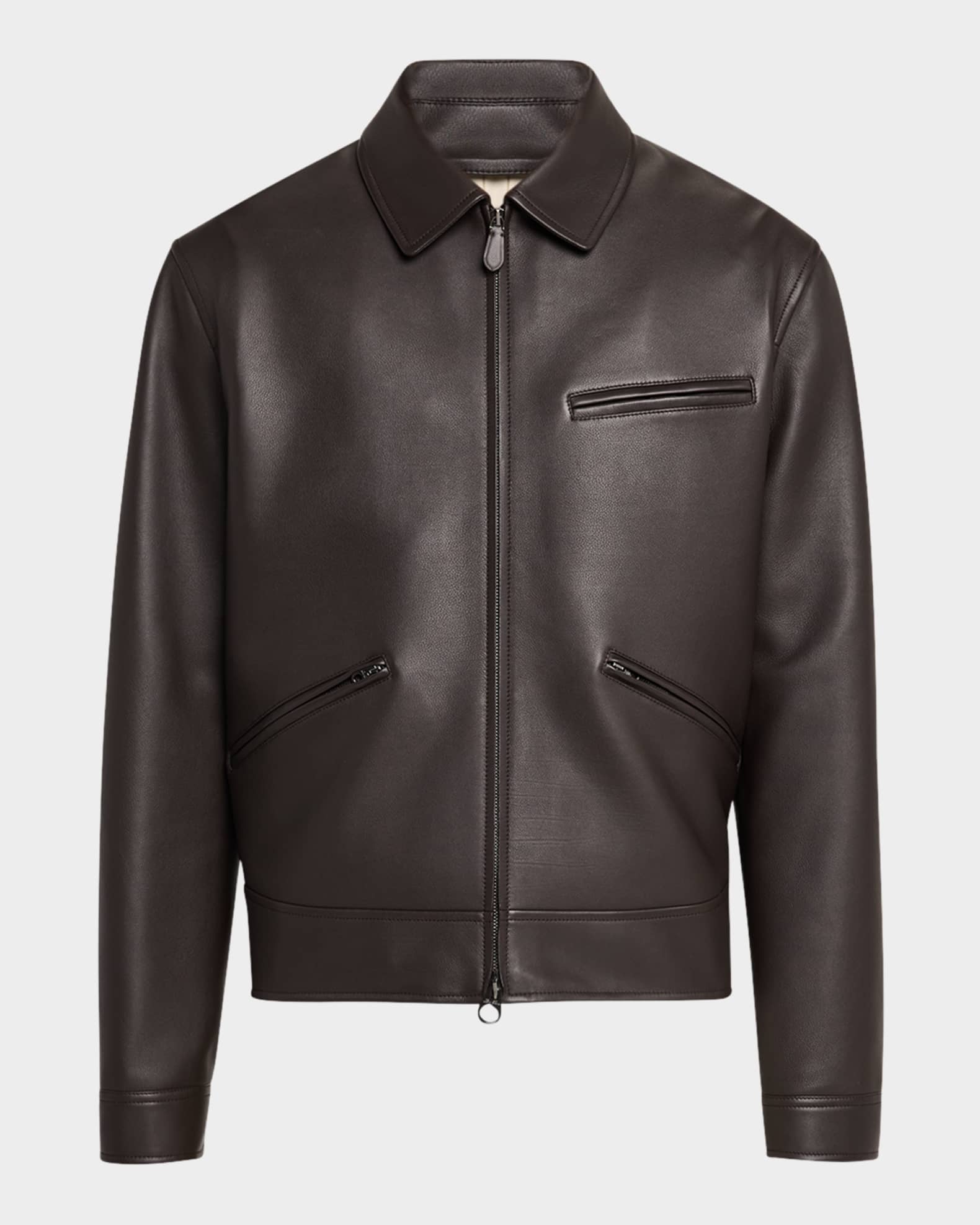 Men's Gail Calfskin Full-Zip Blouson 0