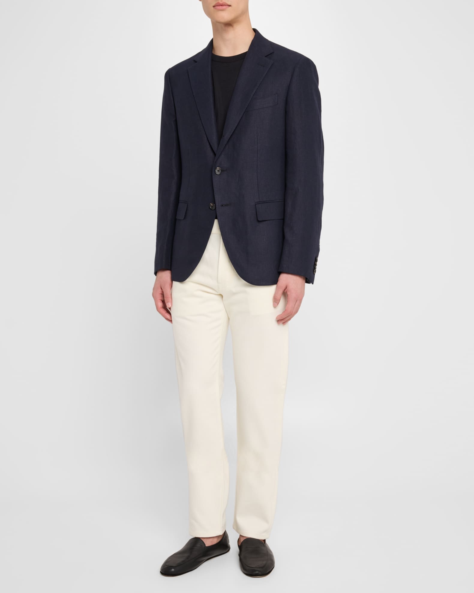Loro Piana Men's Torino Linen Single-Breasted Sport Coat | Neiman Marcus