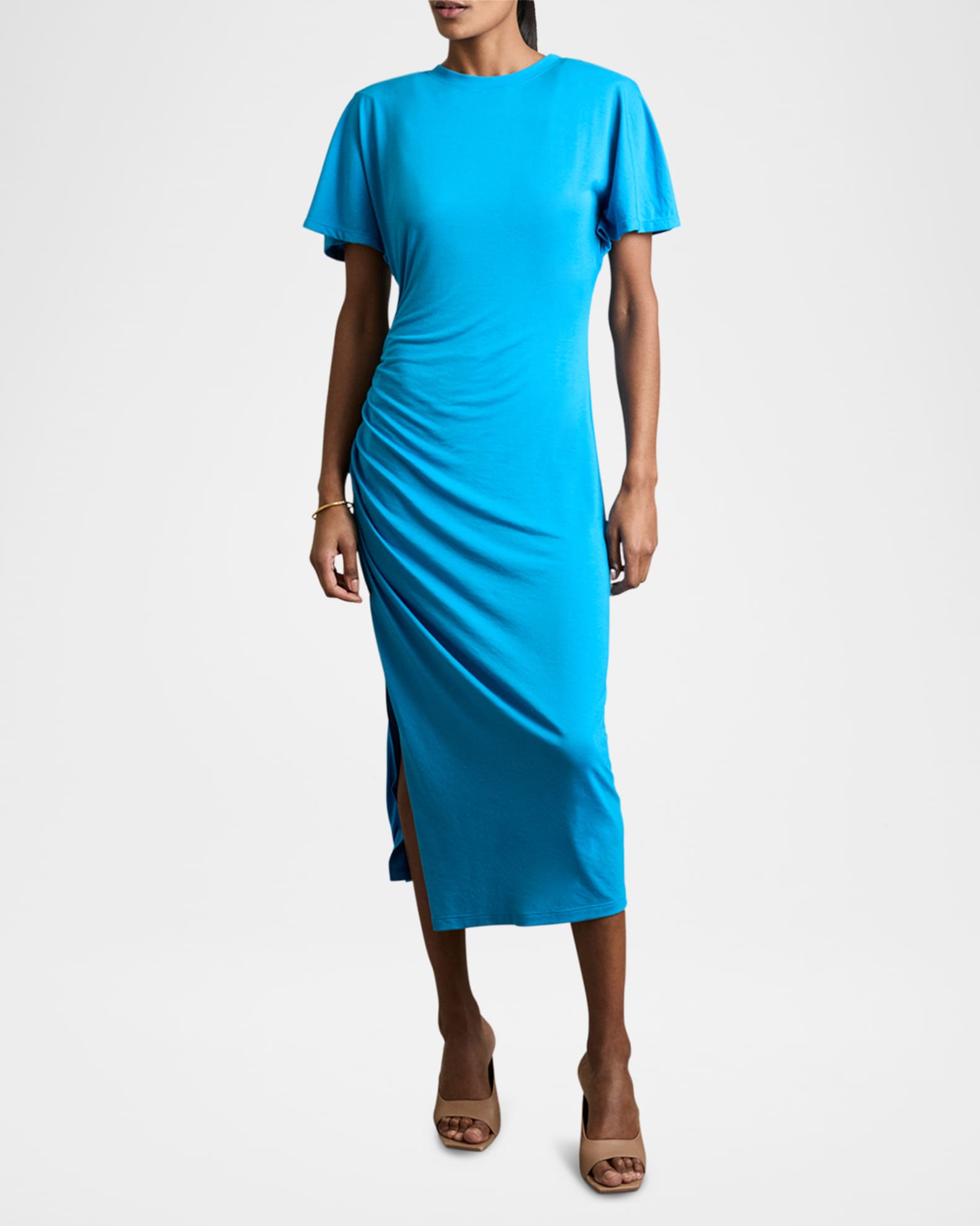 Tulia Ruched Bodycon Midi Dress 1