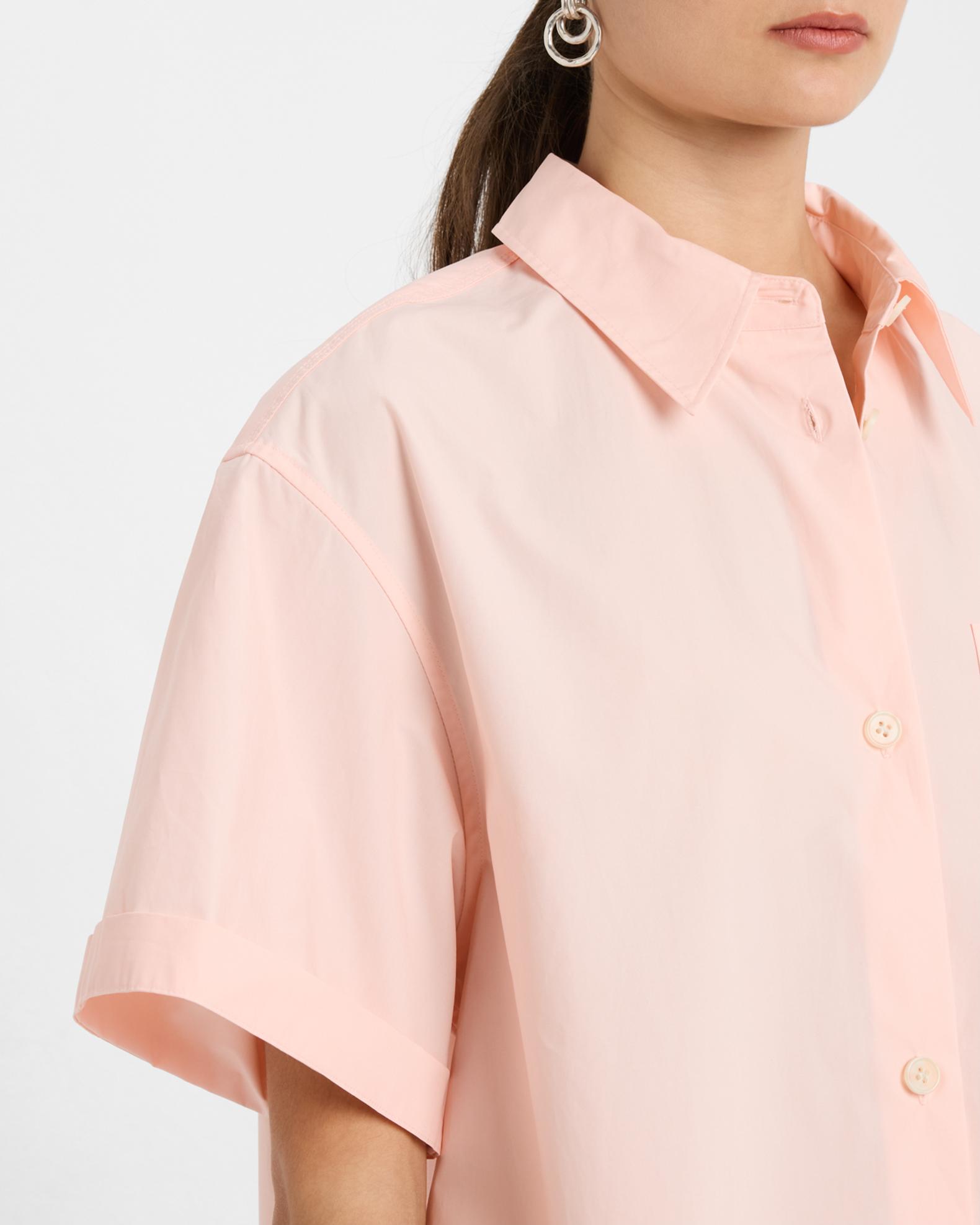 Reiss Jordan Boxy Button-Down Cotton Shirt | Neiman Marcus