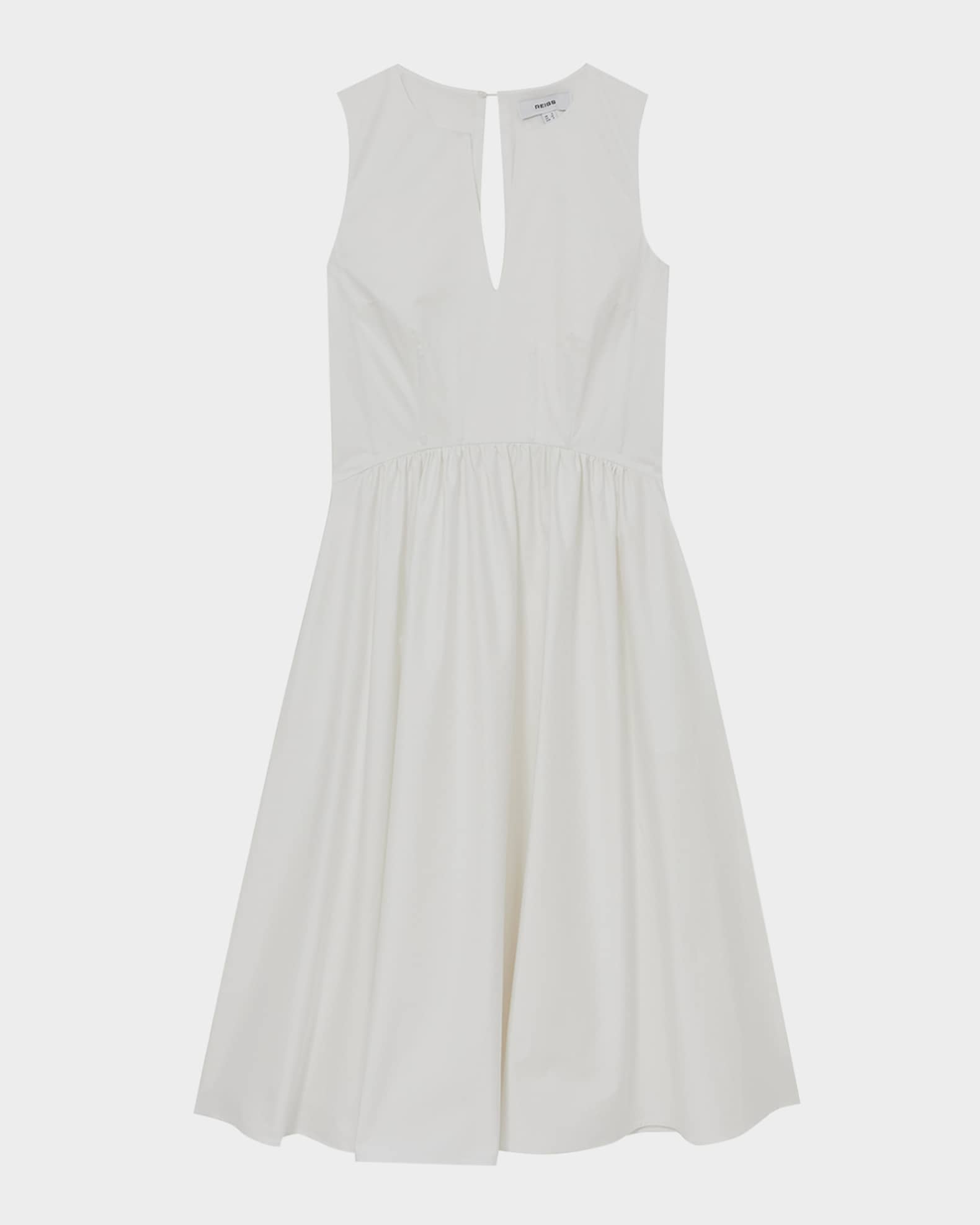 Liza Sleeveless Cotton Midi Dress 0