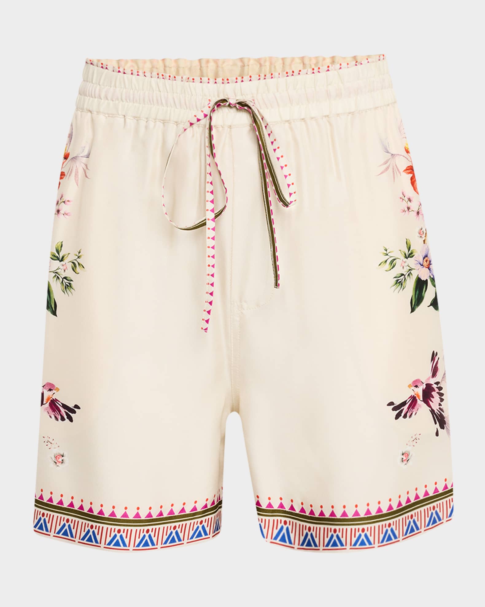Mayvis Floral-Print Drawstring Shorts 0