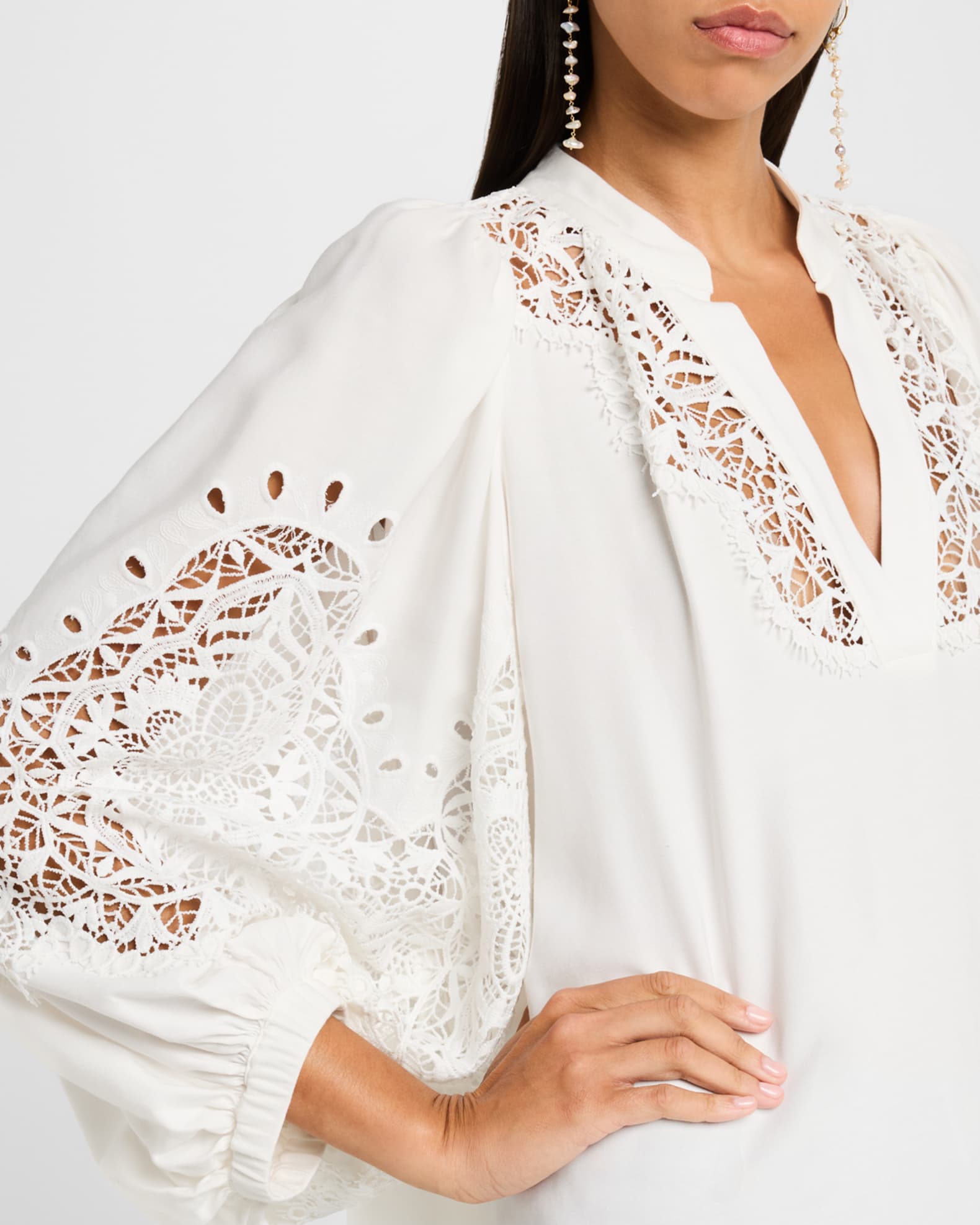 Lace Inset Blouse main image 0