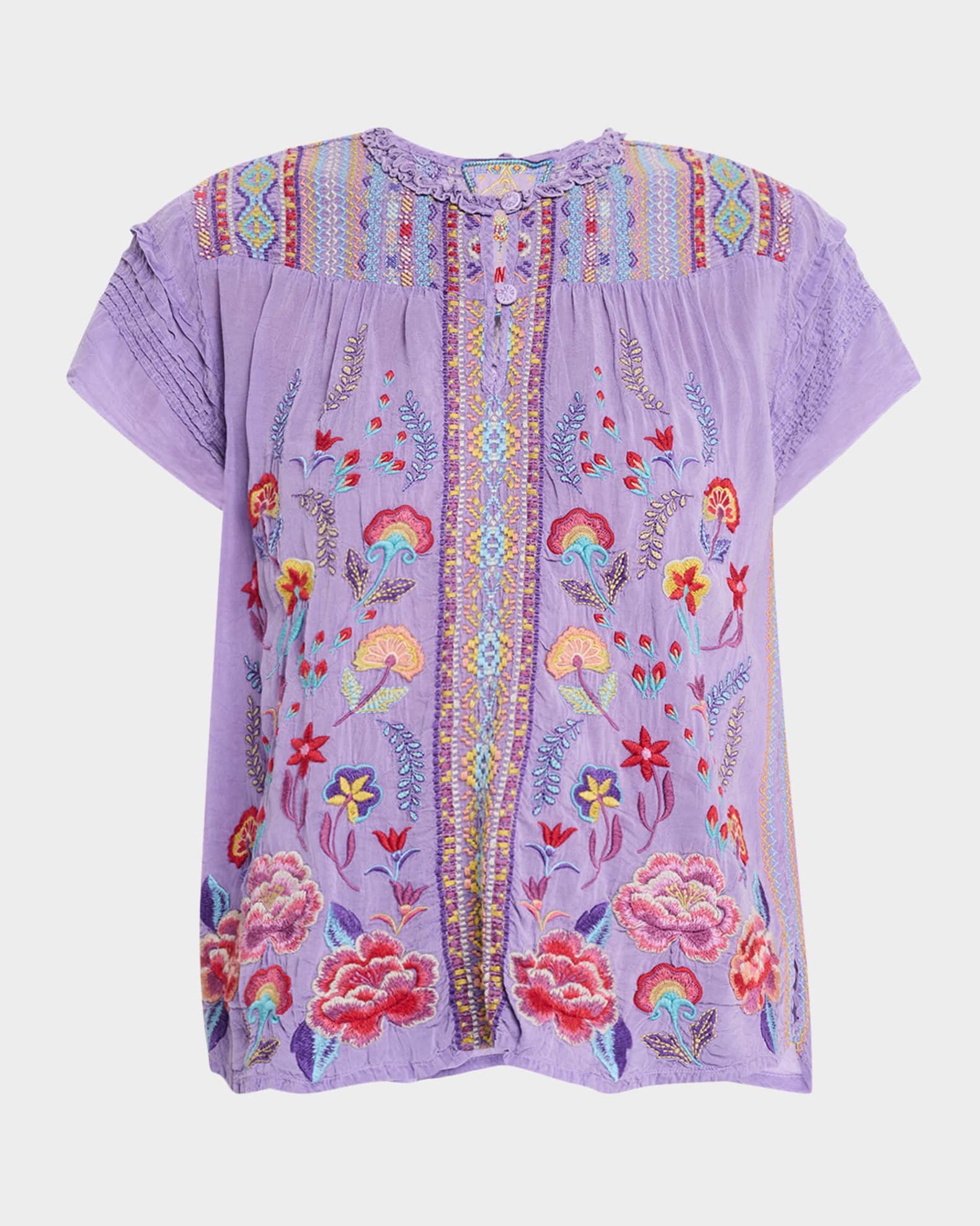 Lafaret Embroidered Georgette Blouse 0