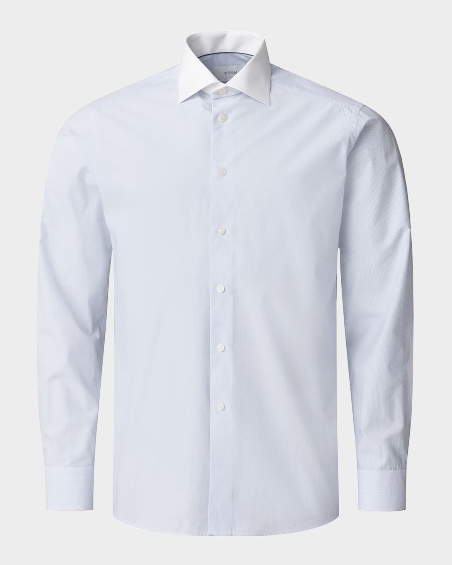 Men's Signature Fine Twill Contrast-Collar Dress Shirt 0