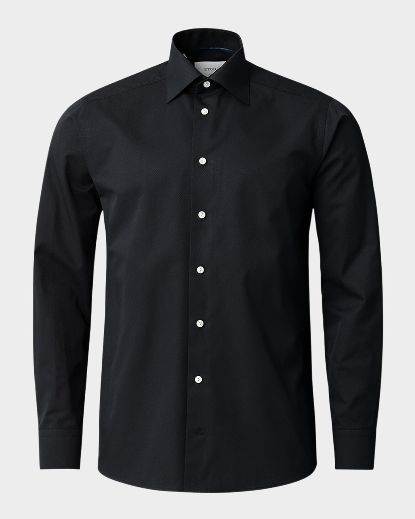 Men's Signature Diagonal Twill Slim Fit Dress Shirt 0