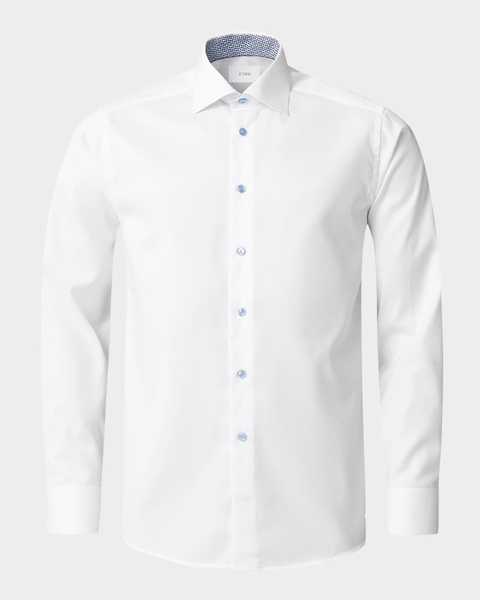 Men's Signature Twill Contrast-Cuff Dress Shirt 0