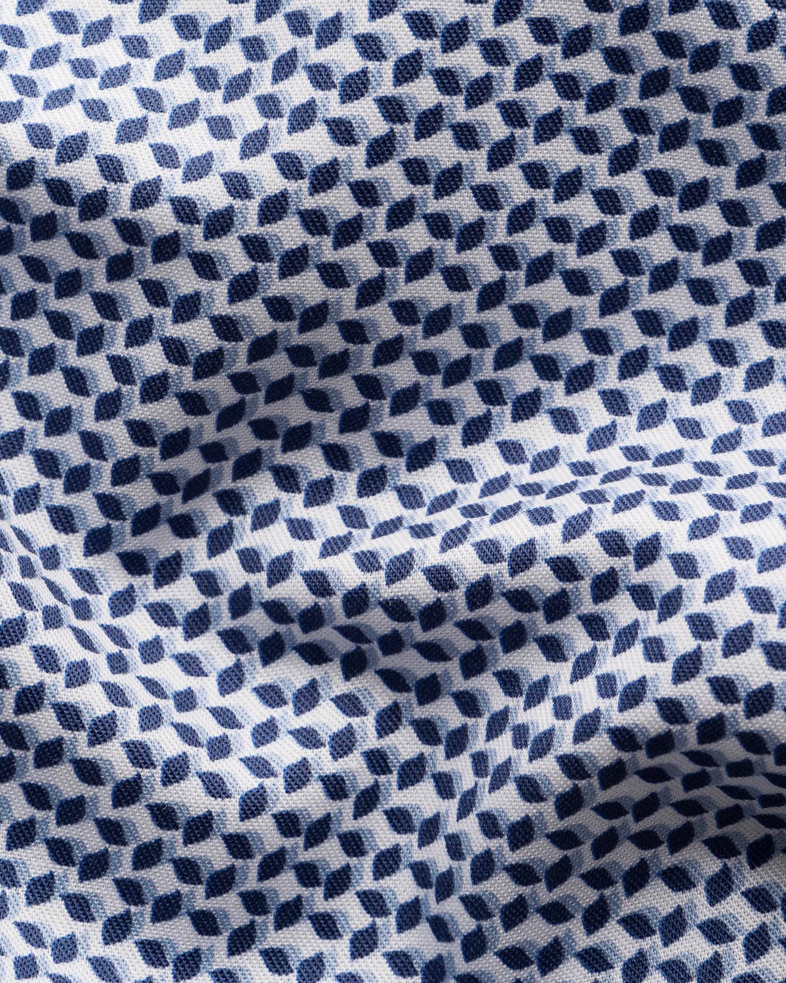 Men's Signature Twill Geometric Slim Fit Dress Shirt 1
