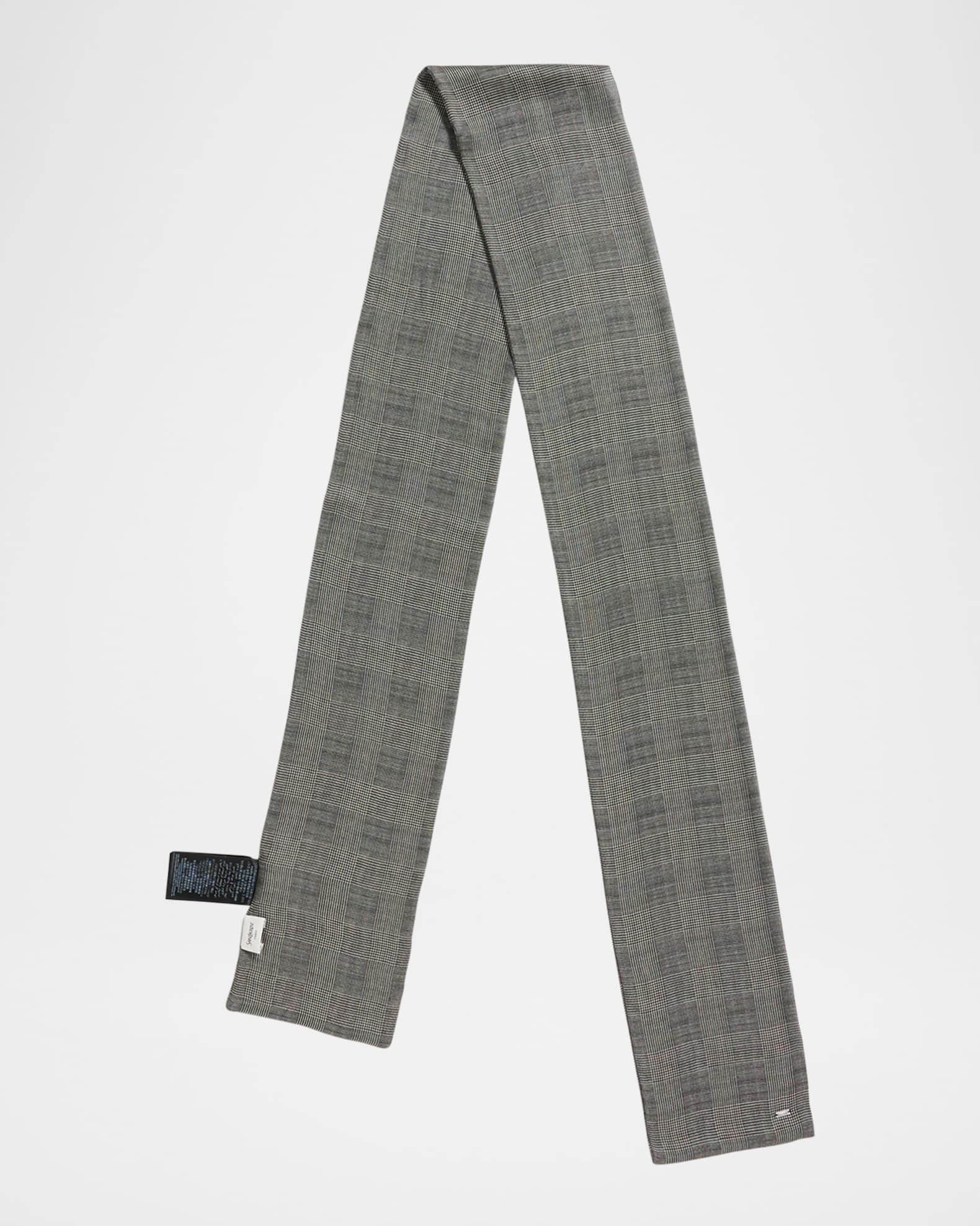 Men's Prince de Galles Silk Check Scarf 0