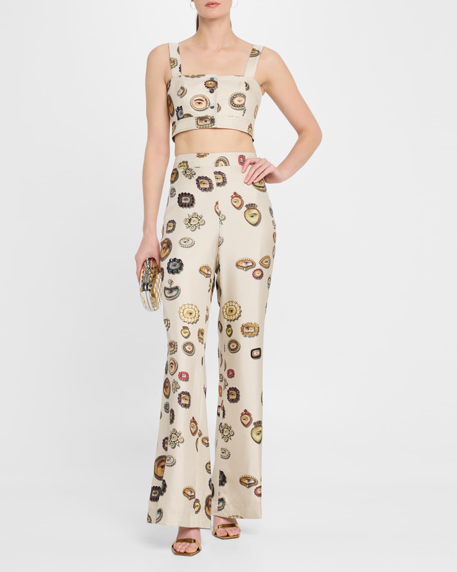 Saint Tropez Ivory Lovers Eyes Crop Top 1