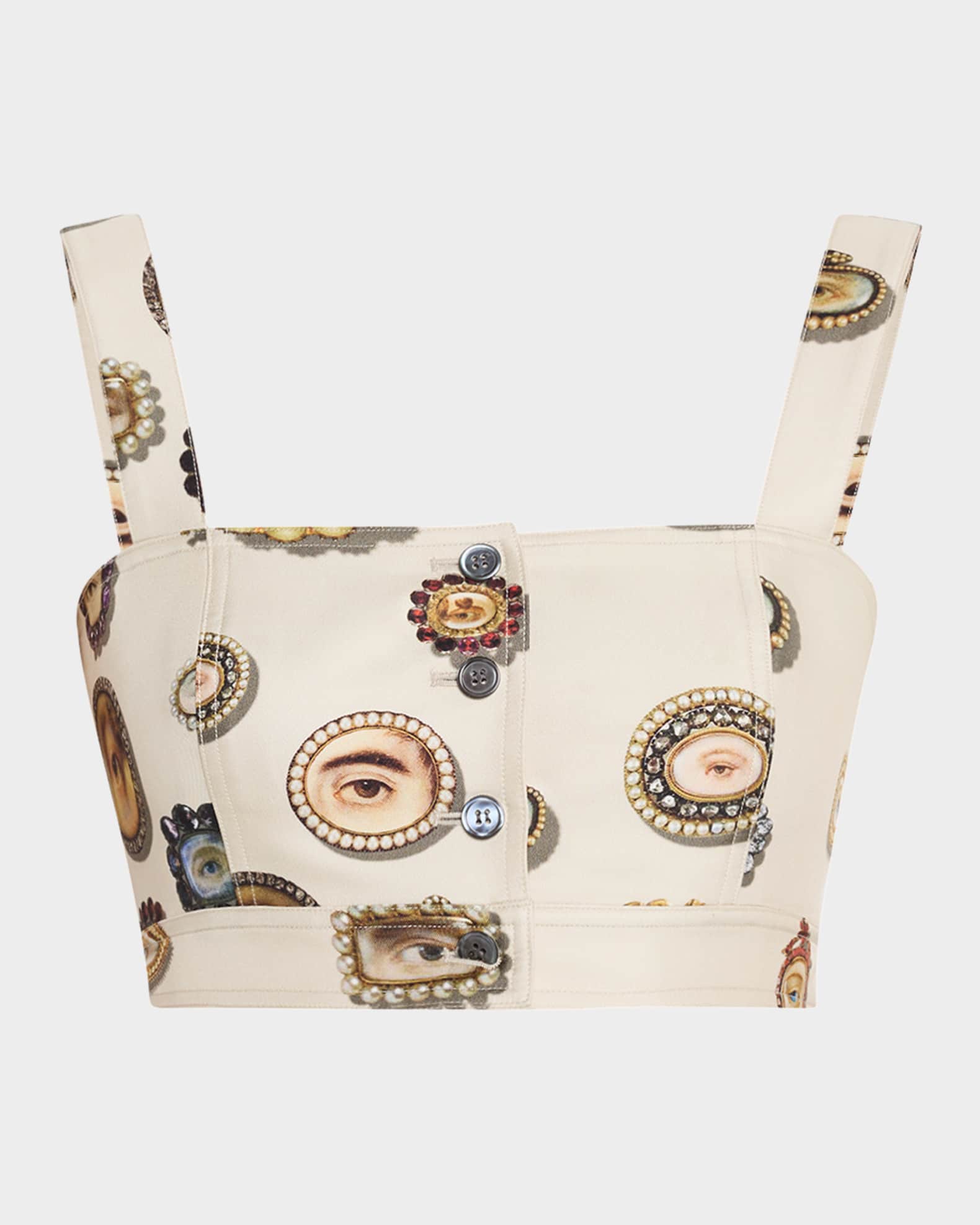 Saint Tropez Ivory Lovers Eyes Crop Top 0