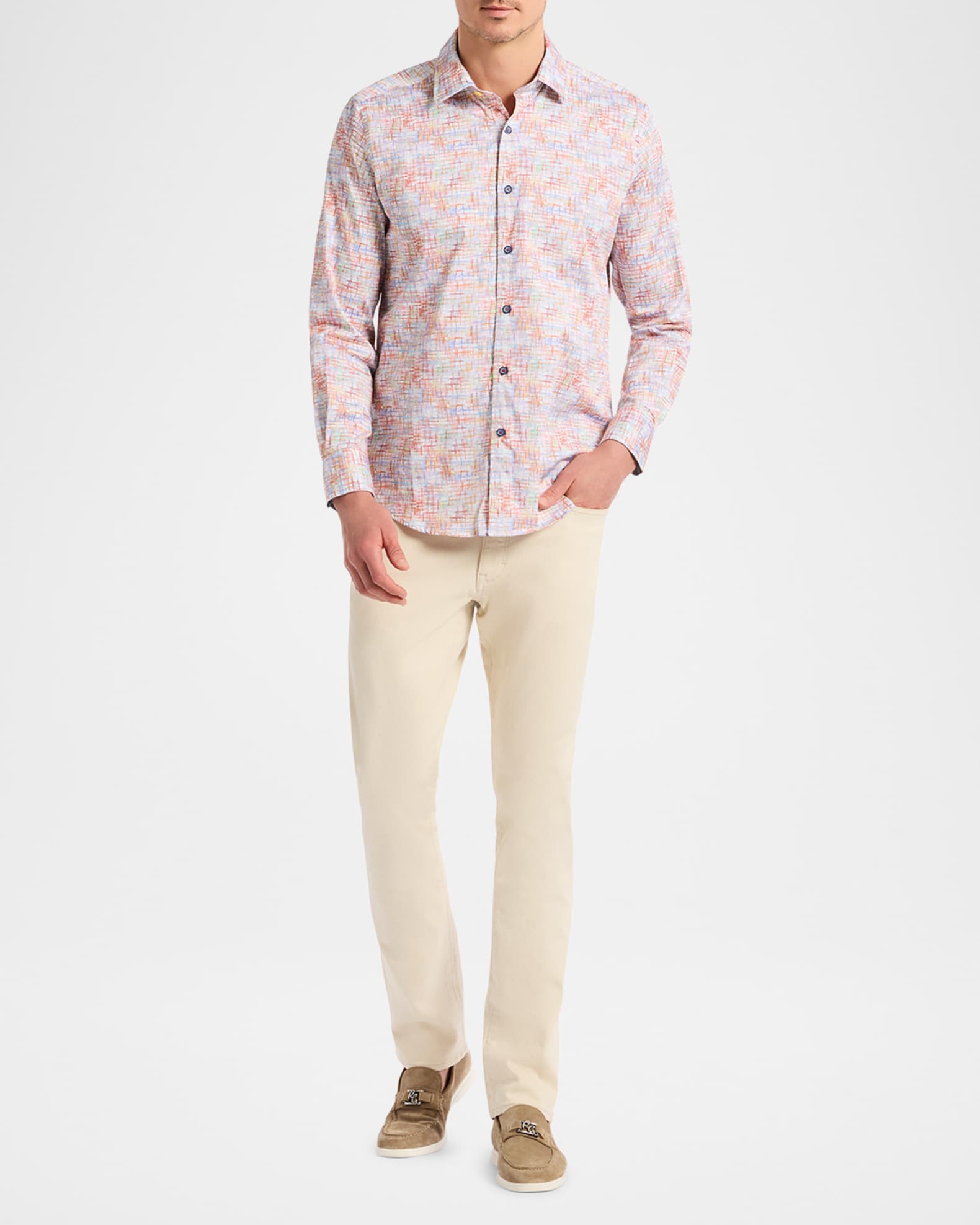 Men's Antalya Cotton-Stretch Sport Shirt 1