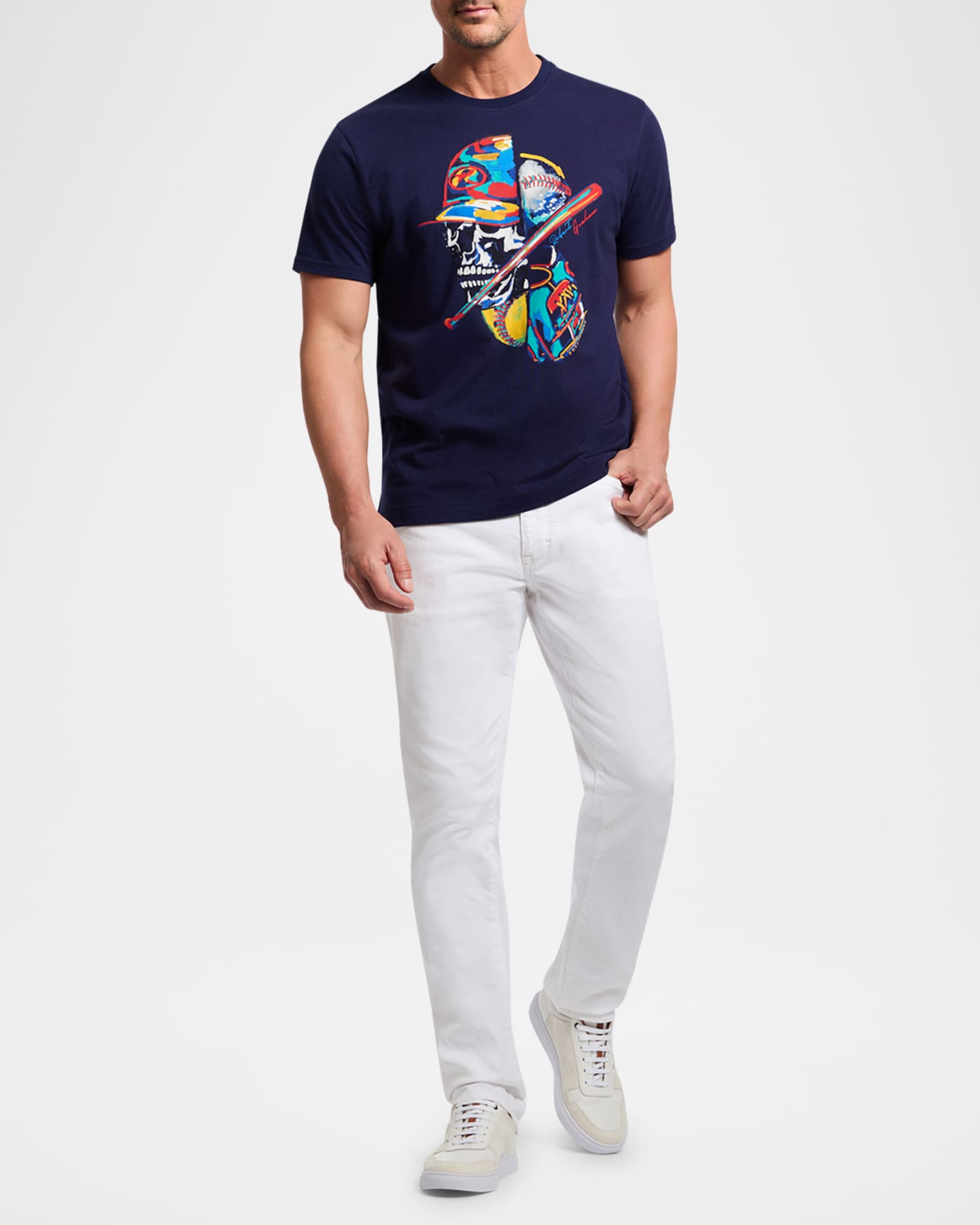 Men's Skull Slugger Graphic T-Shirt 1