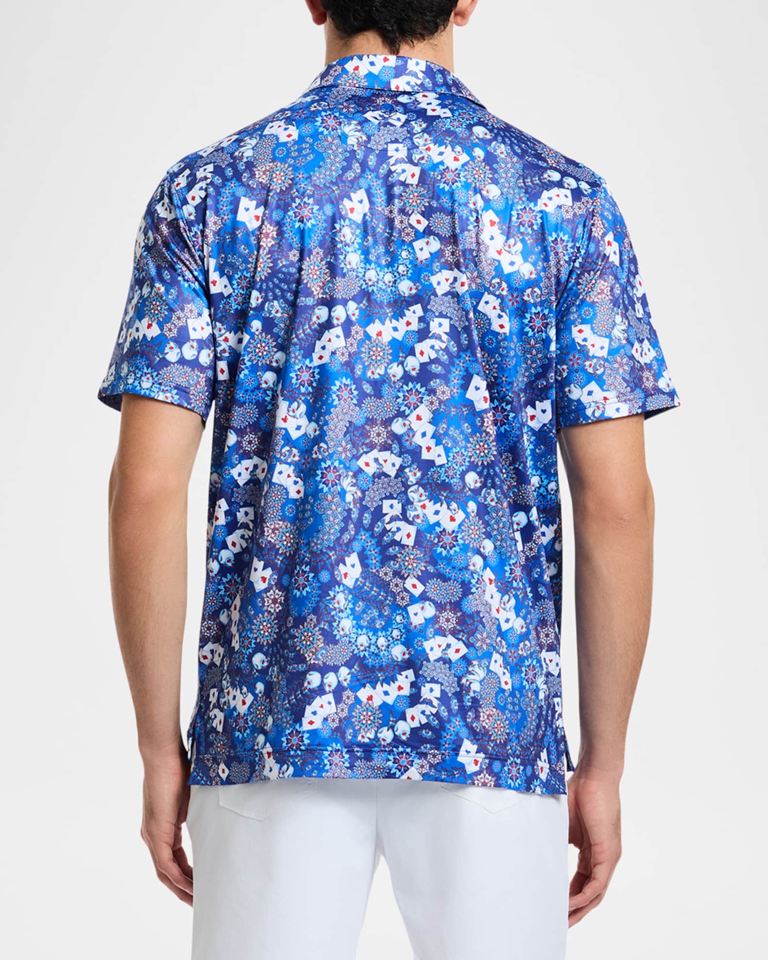 Men's Ace Of Skulls Knit Polo Shirt 1