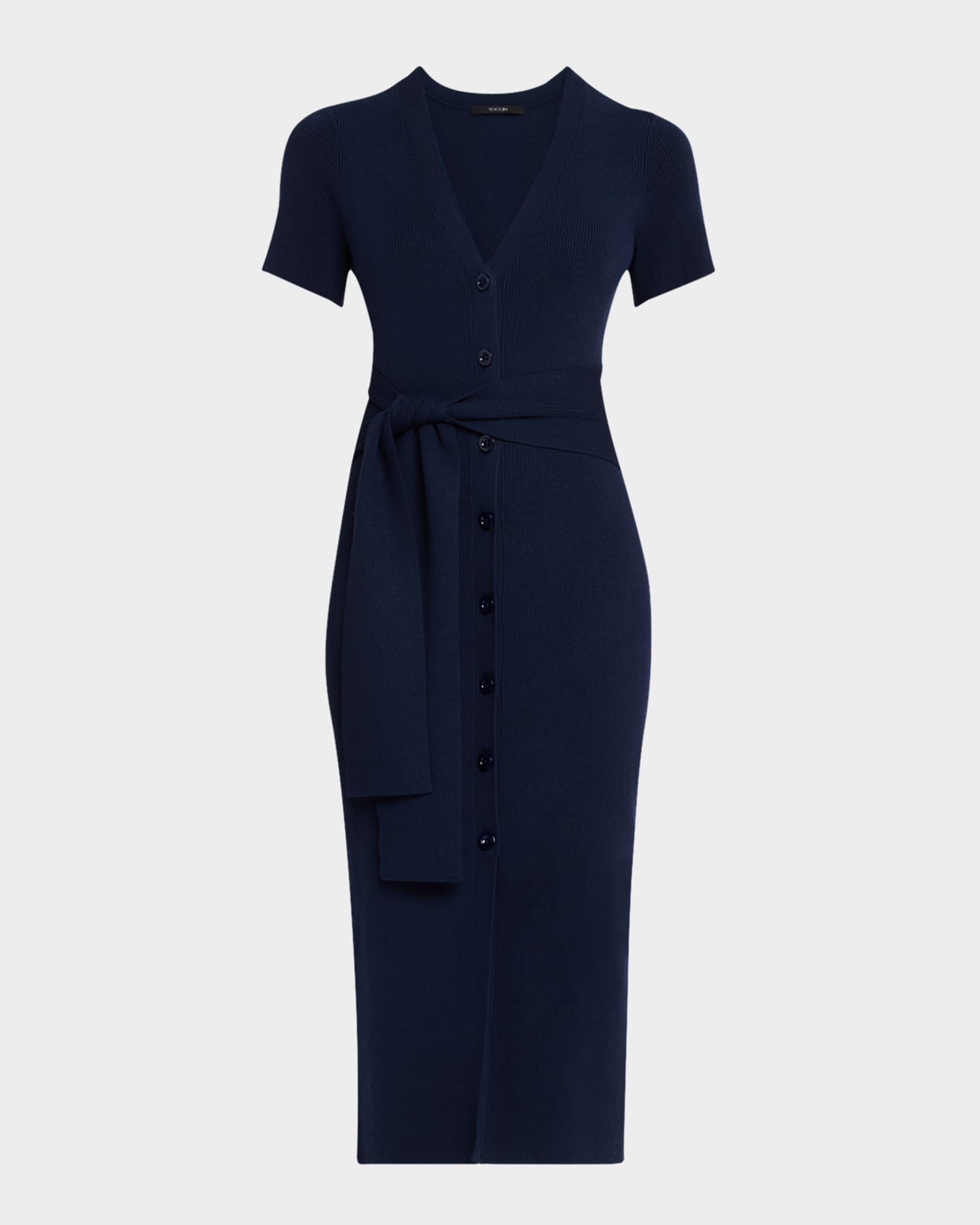 Agnes Short-Sleeve Cardigan Dress 0