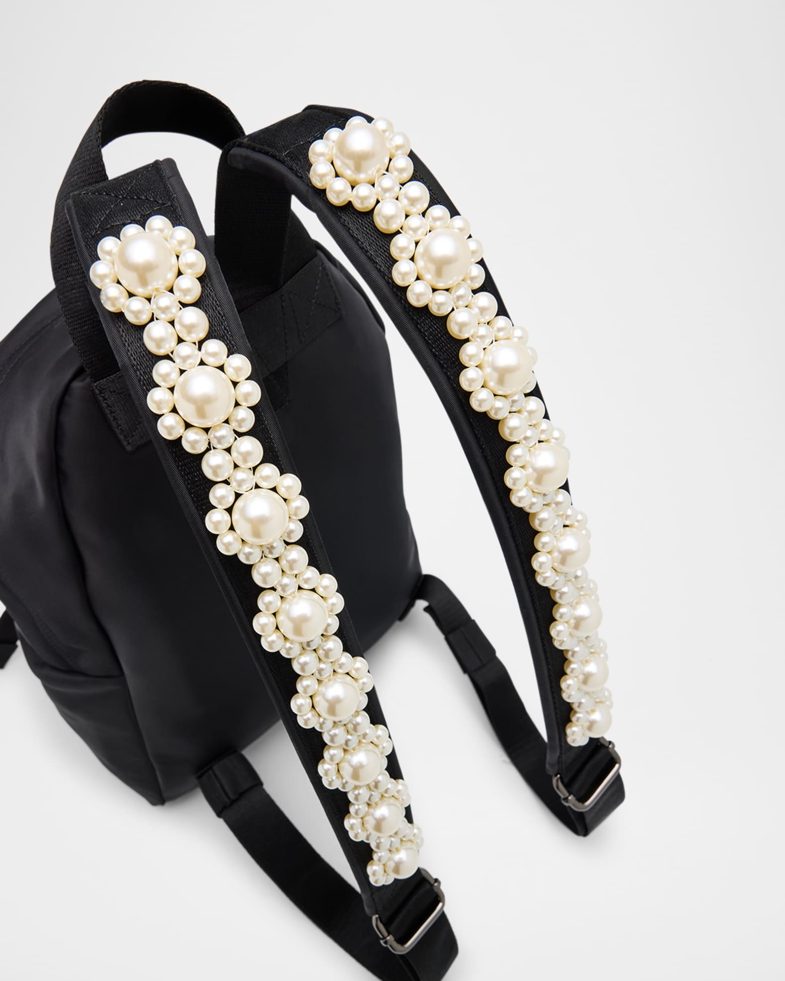 Simone Rocha Beaded Utility Bow Backpack | Neiman Marcus