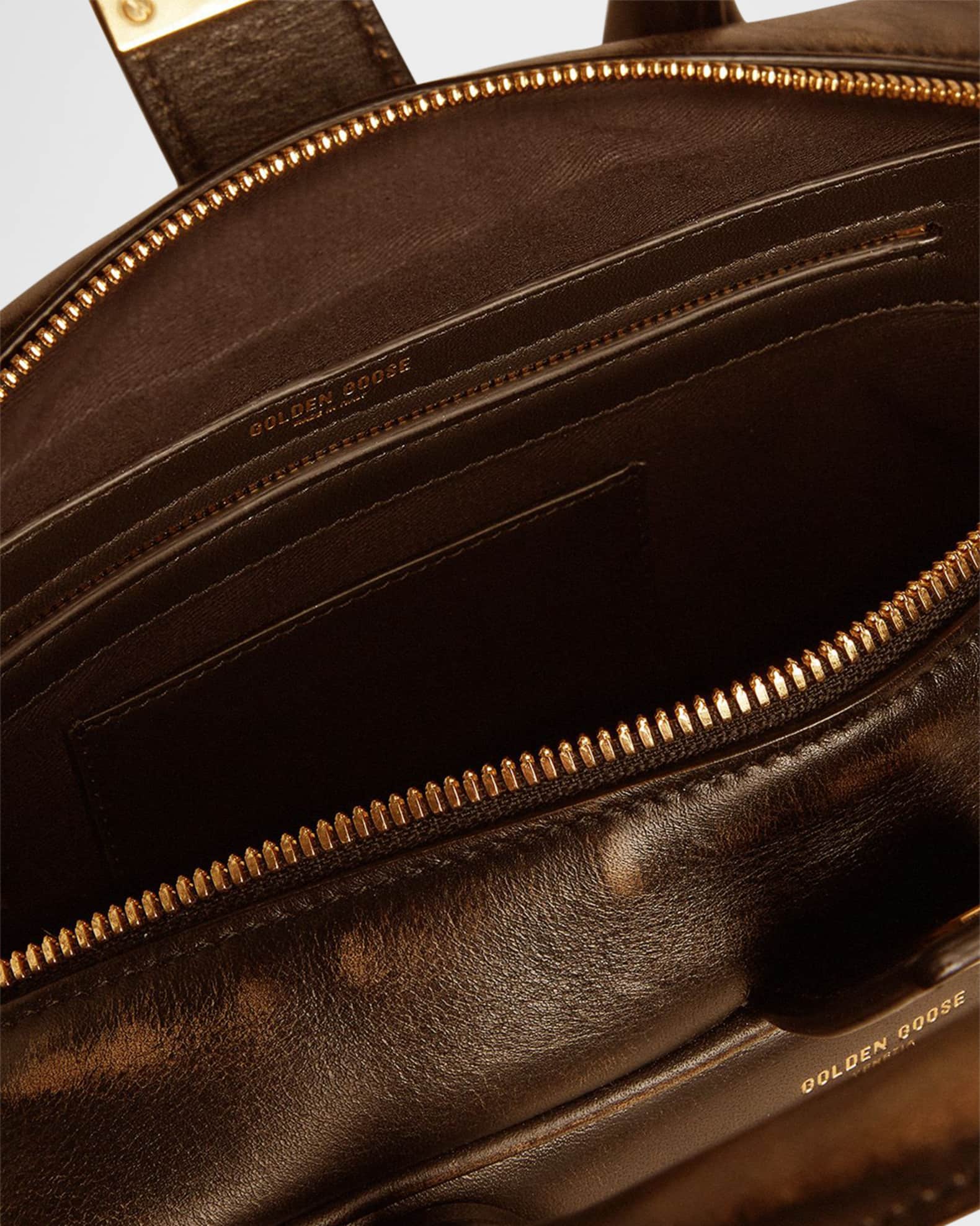 Golden Goose Vita Distressed Leather Top-Handle Bag | Neiman