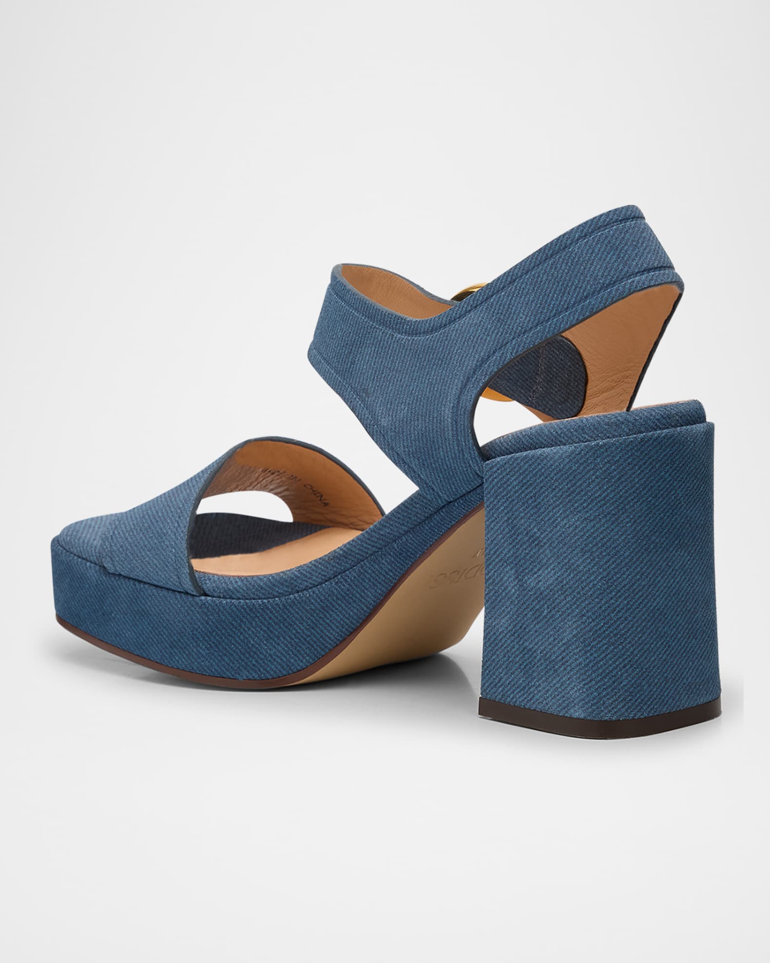 Brianne Denim Platform Sandals 1