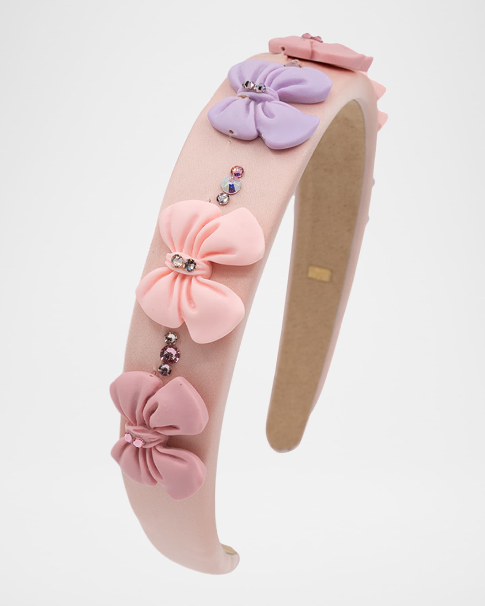 Embellished Headband W/ Pastel Bows 1