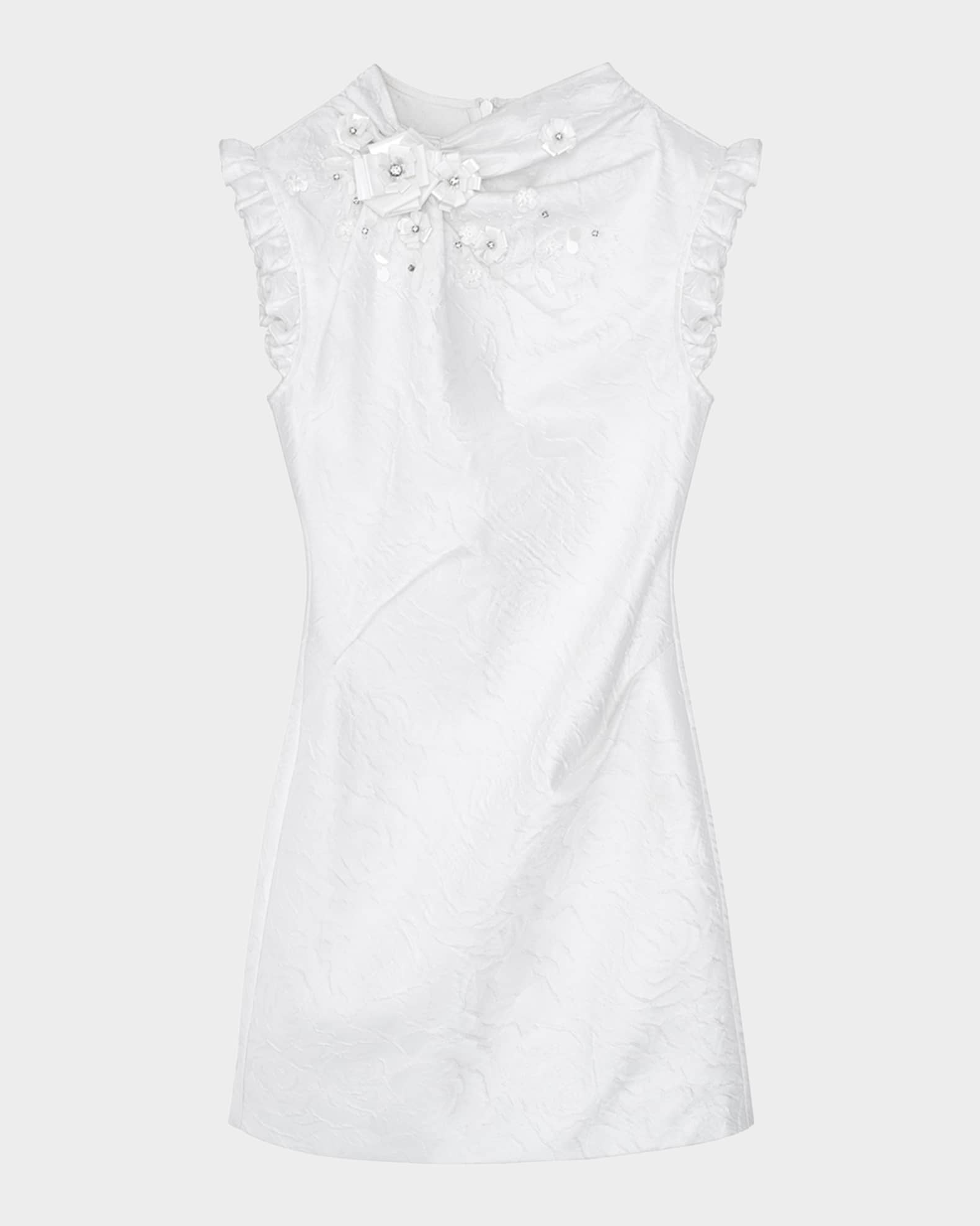 SHUSHU/TONG shushutong ホワイトミニワンピース 半袖 SHUSHU/TONG White Asymmetric Minidress Shushu/Tong