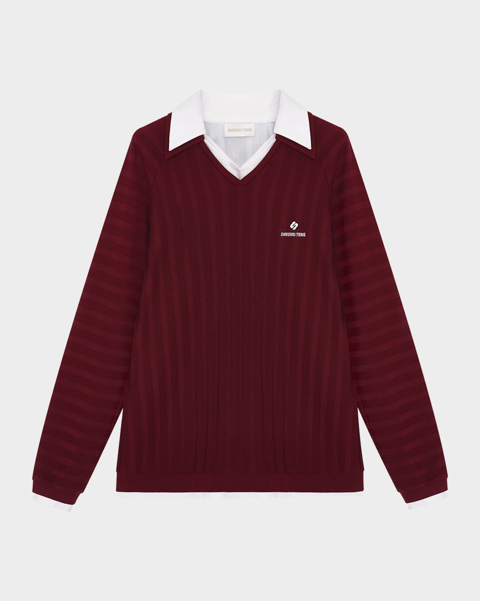 Stripe Knit Long-Sleeve Top