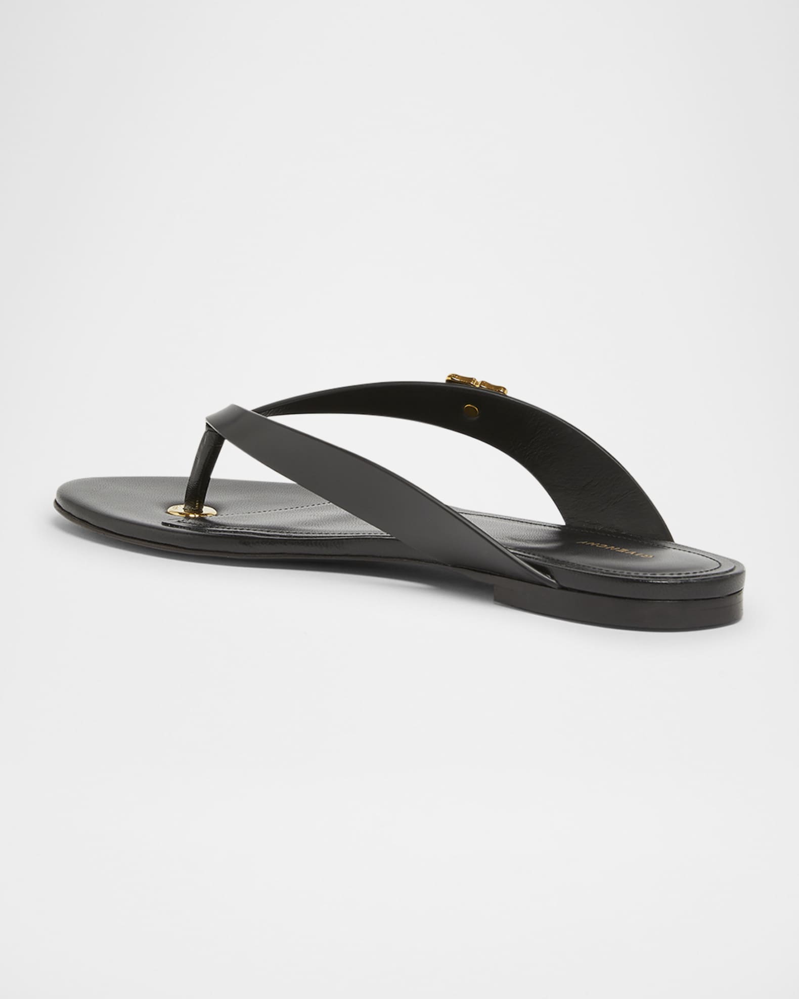 4G Liquid Leather Thong Sandals 1