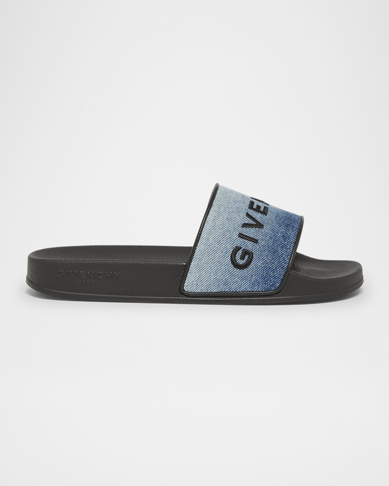 Shop Givenchy Slide Sandals In Rubber With Love Print | Saks