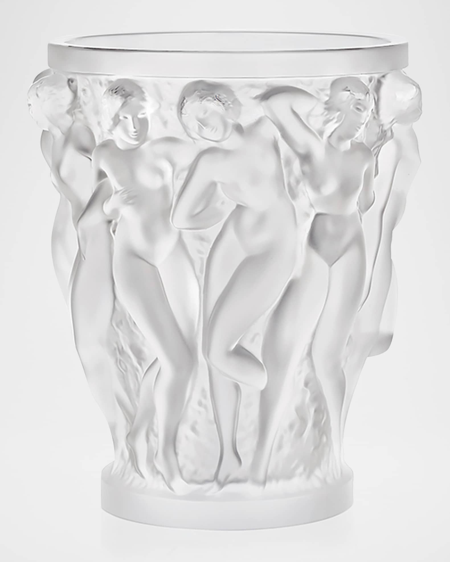 Bacchantes Clear Crystal Vase, 9.5" 0
