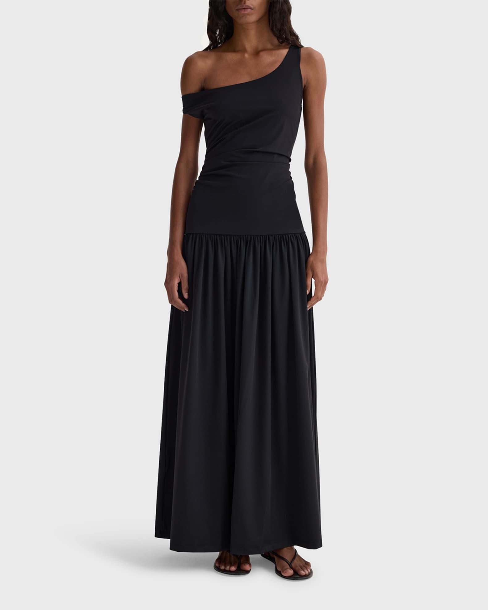 Off-Shoulder Drop-Waist Maxi Dress 1